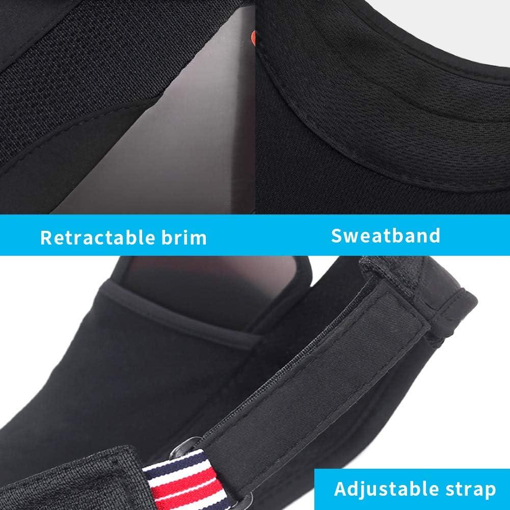 Gorra de Golf Ajustable para Mujeres con Visera Retráctil UV