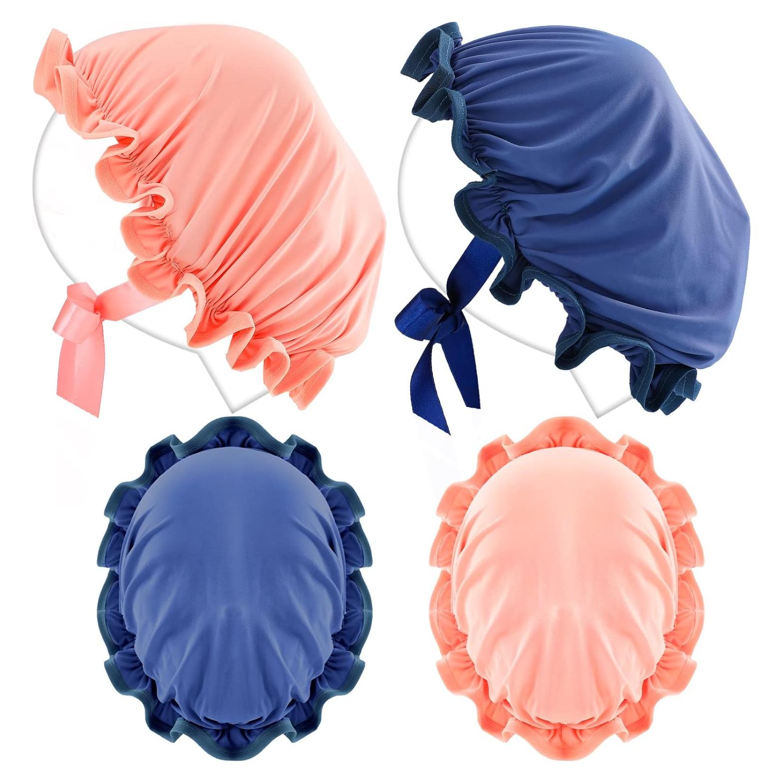 Cubierta Facial UV Jiuguva 4 Piezas para Bronceado - Rosa y Azul