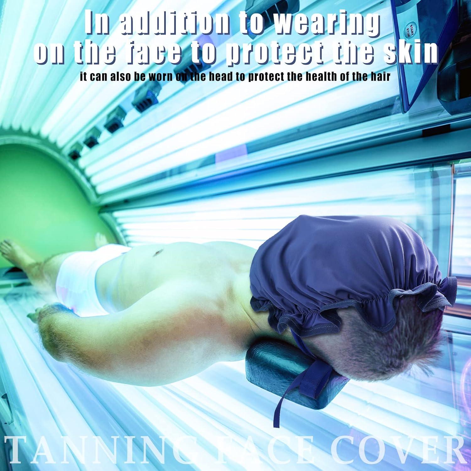 Cubierta Facial UV Jiuguva 4 Piezas para Bronceado - Rosa y Azul