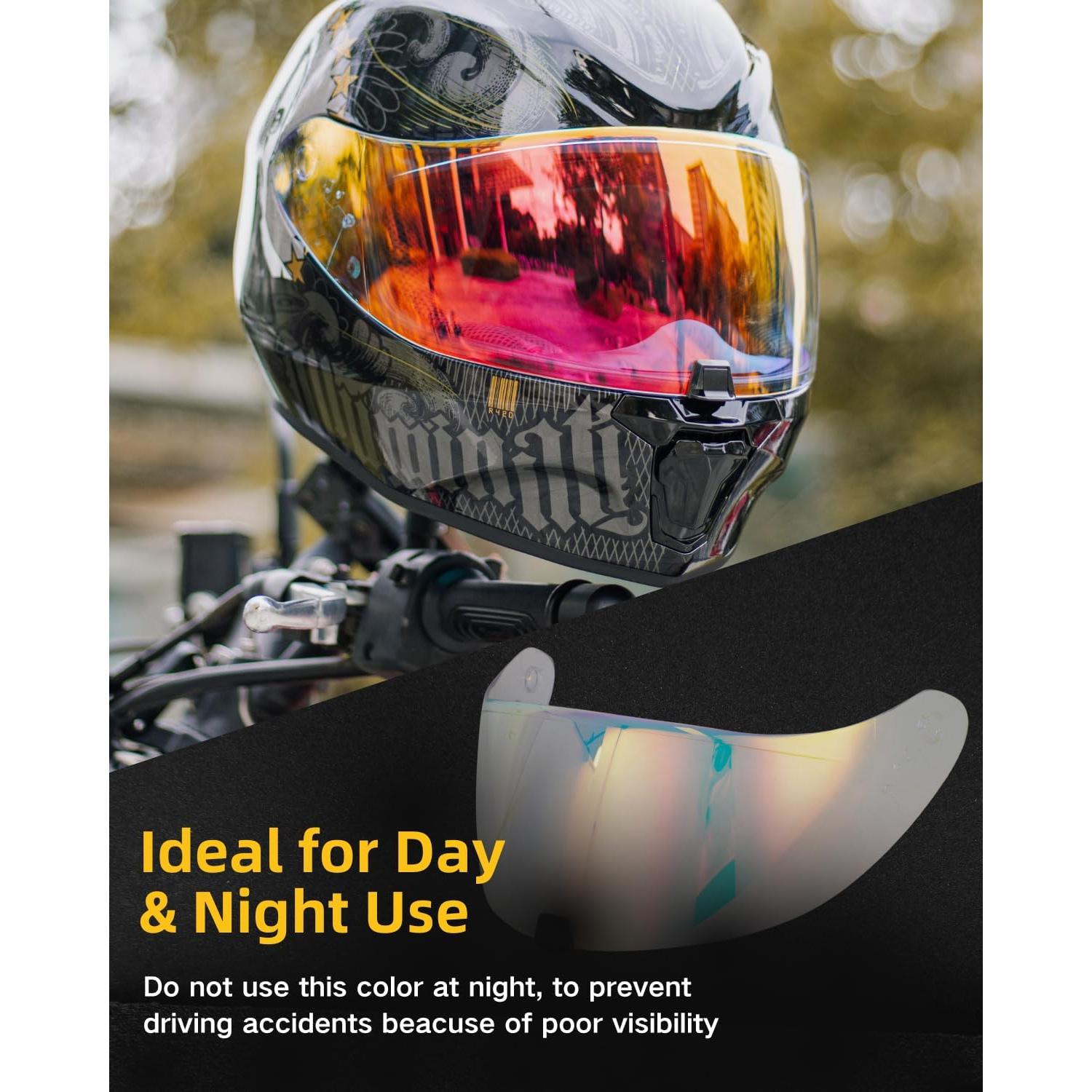 Visera de Reemplazo Soman R420 - Protección UV Rojo Revo