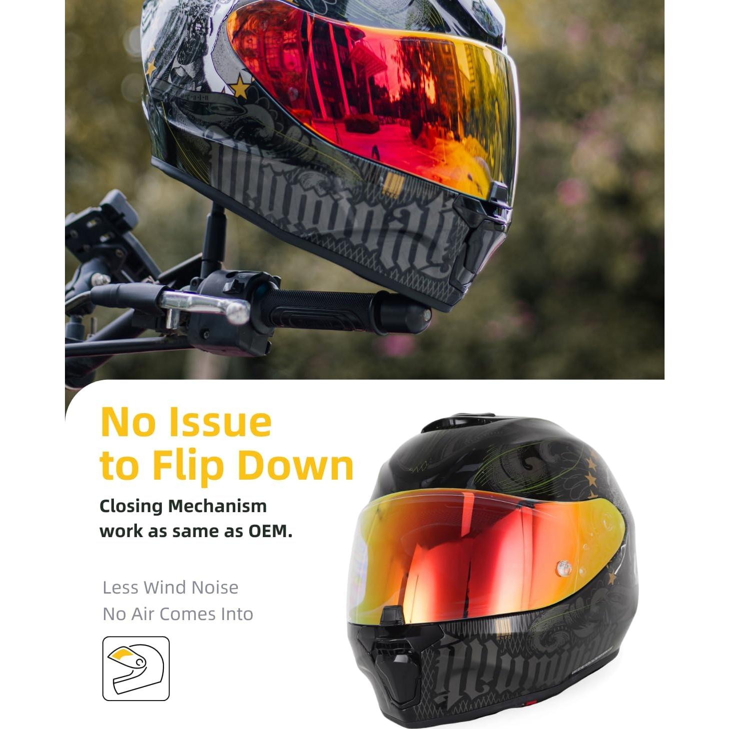 Visera de Reemplazo Soman R420 - Protección UV Rojo Revo