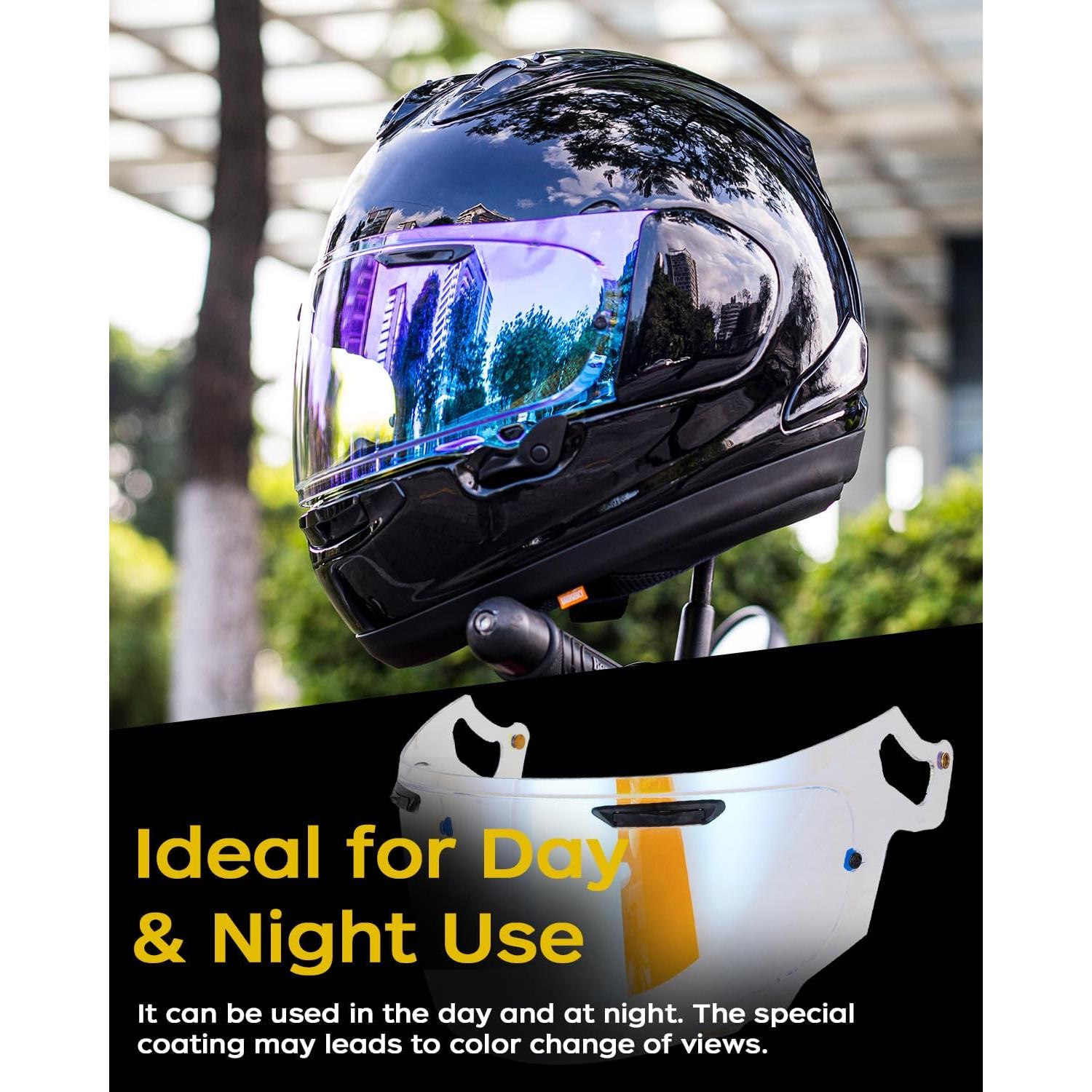 Visor Reemplazo Soman RX-7X Revo Azul Transparente UV