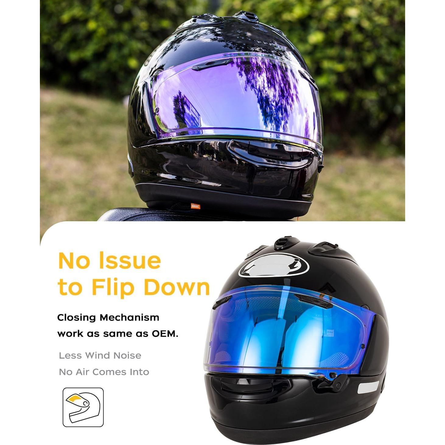 Visor Reemplazo Soman RX-7X Revo Azul Transparente UV