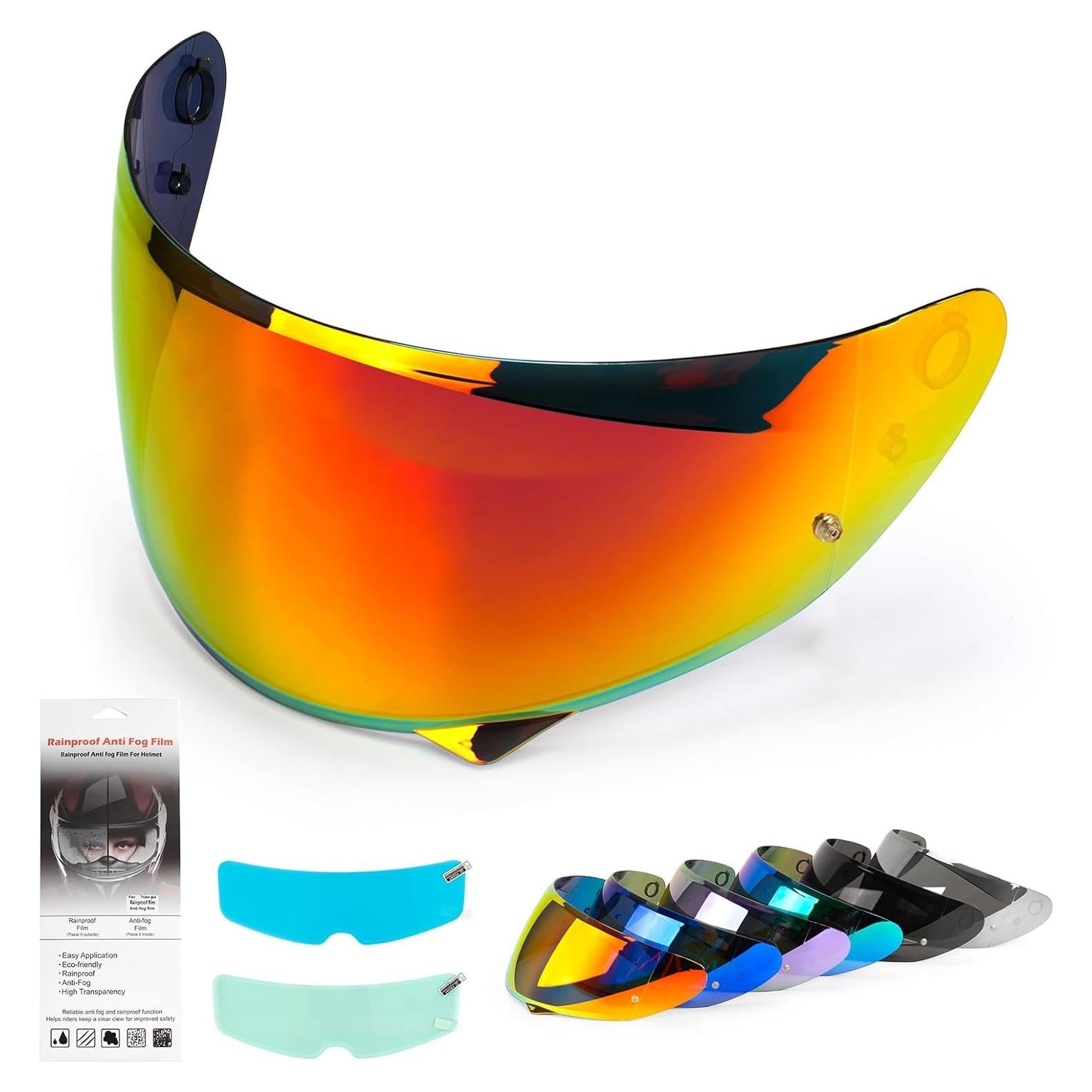 Visera de Casco de Motocicleta XINGWU HJ-34P Tinte C10 Antivaho UV