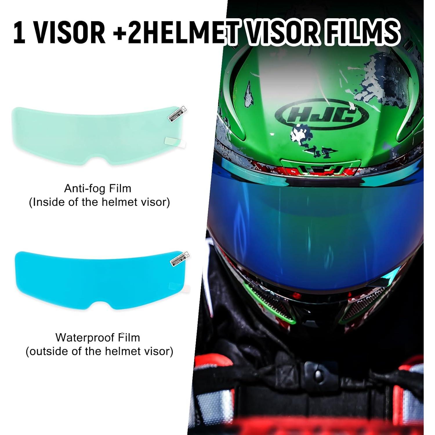 Visera de Casco de Motocicleta XINGWU HJ-34P Tinte C10 Antivaho UV