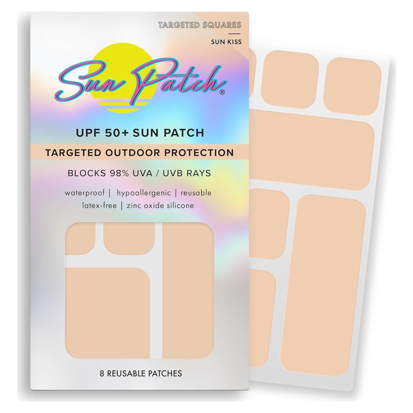 Parche Solar Hipoalergénico Sunkiss Cuadrado 8x8cm UPF50