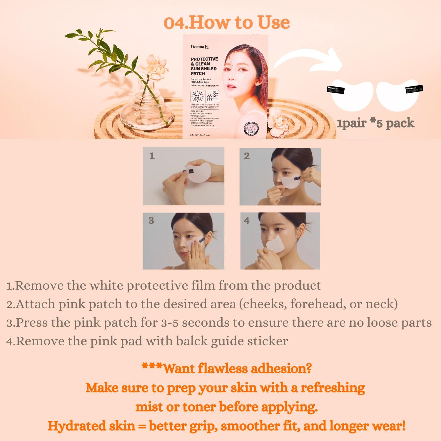 Parche Solar Protector DermaFi Ultra Fino 5 Paquetes 12.5x16.5cm