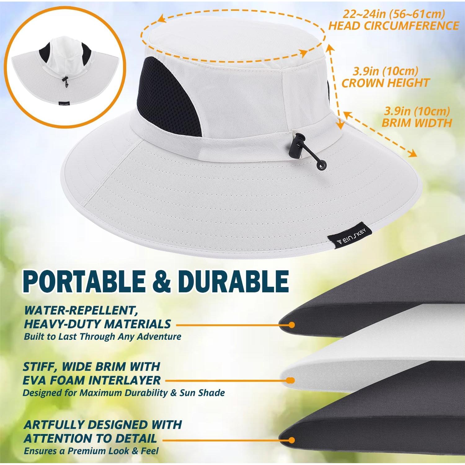 Sombrero de Sol EINSKEY Unisex Plegable UPF 50+ Impermeable