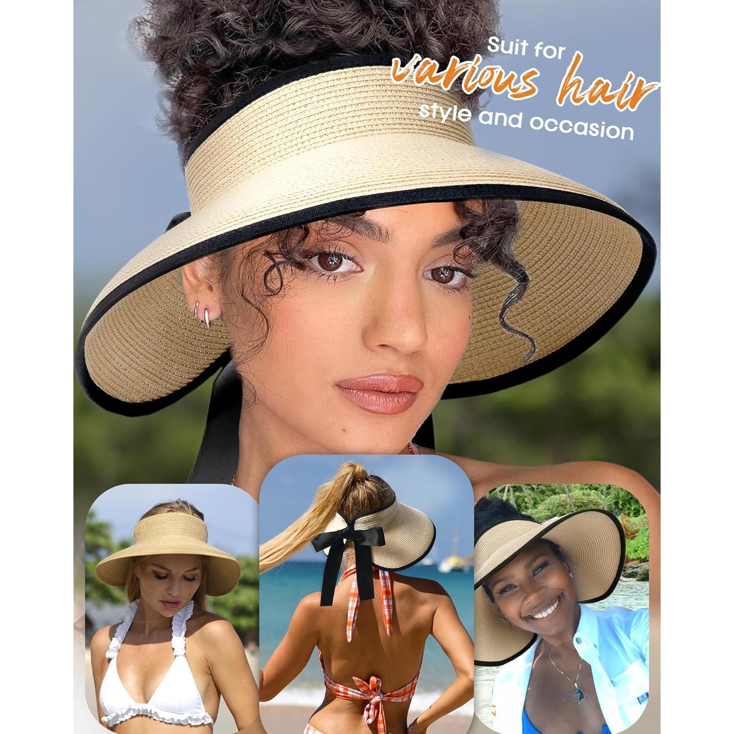 Sombrero de sol Camptrace para mujeres UPF 50+ beige