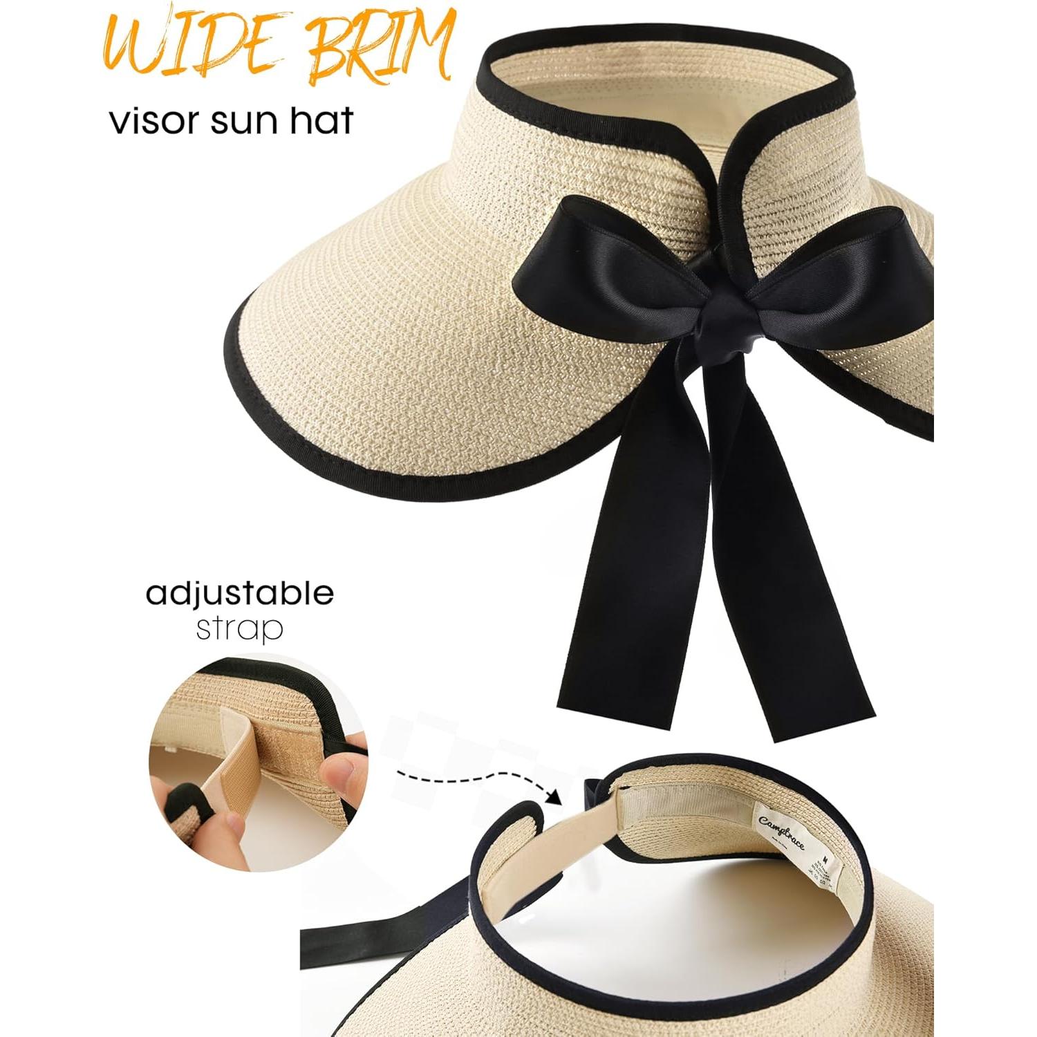 Sombrero de sol Camptrace para mujeres UPF 50+ beige