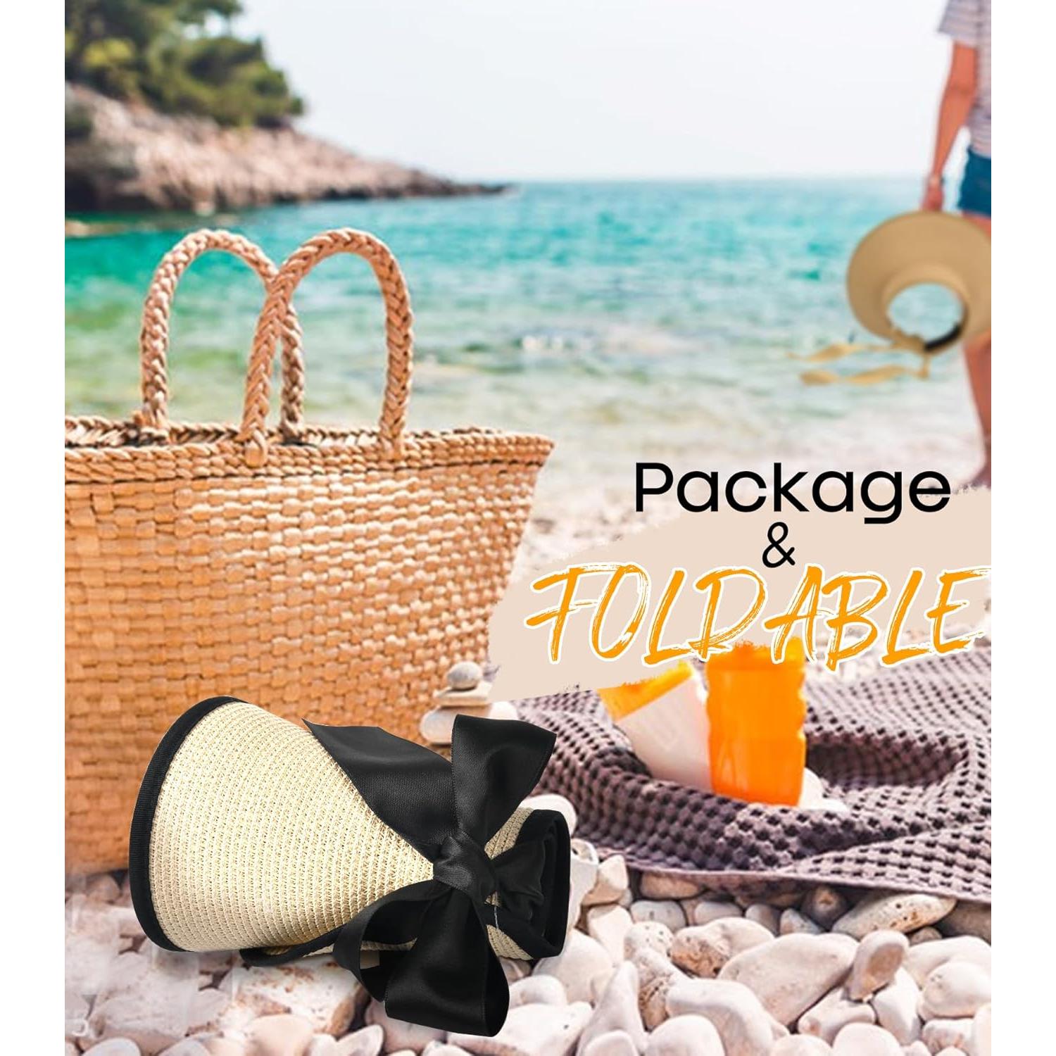 Sombrero de sol Camptrace para mujeres UPF 50+ beige