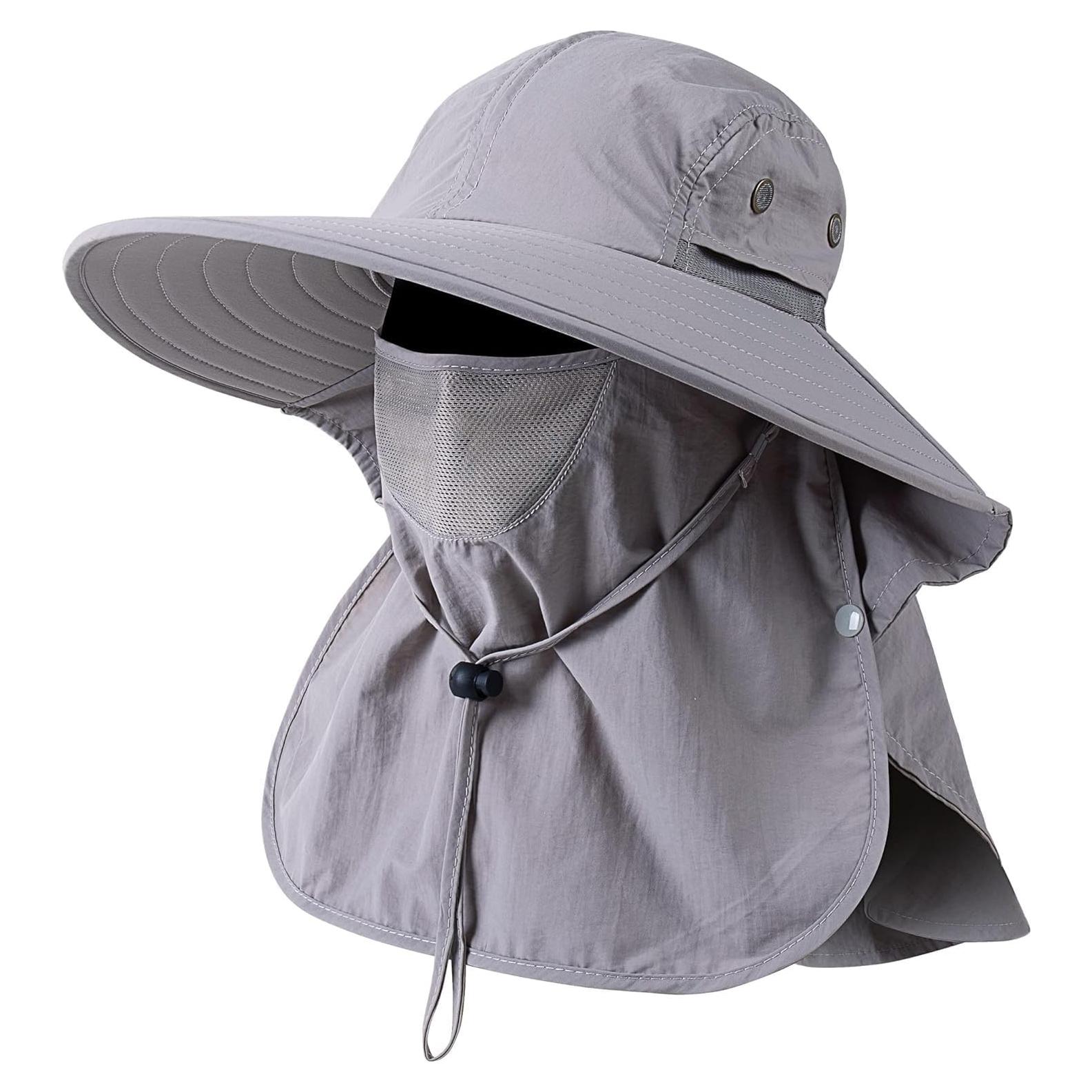 Sombrero de Pesca Unisex UPF 50+ con Solapas y Malla Transpirable