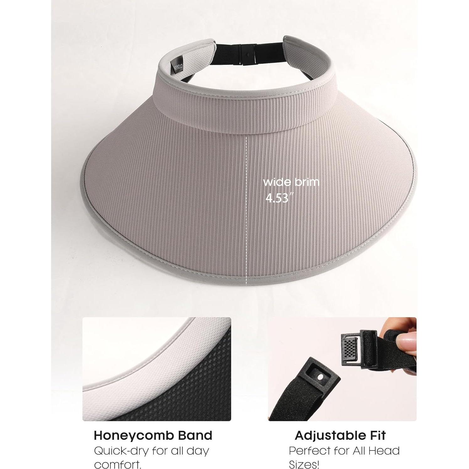 Sombrero de sol FURTALK para mujeres con protección UV 12 cm