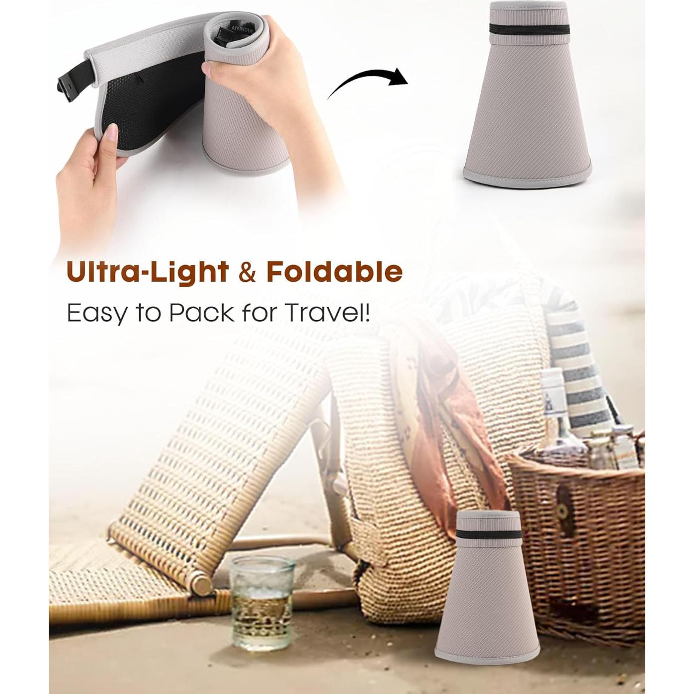 Sombrero de sol FURTALK para mujeres con protección UV 12 cm