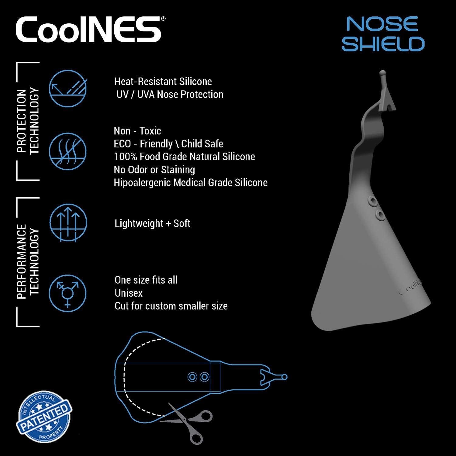 Paquete de 4 Protectores de Nariz UV CoolNES UPF 50+