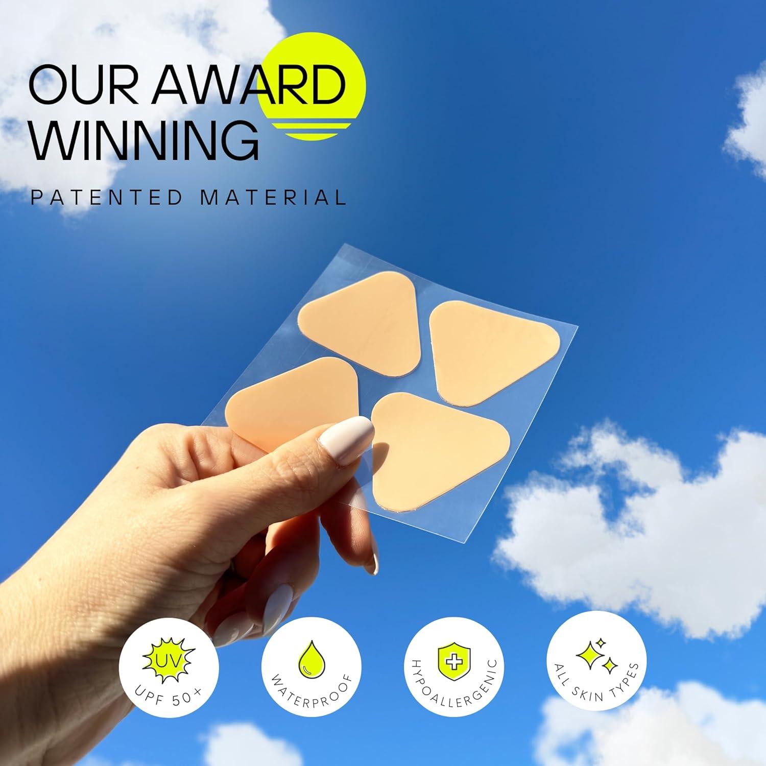 Parches Reutilizables Sunkiss para Protección UV - 4 Unidades