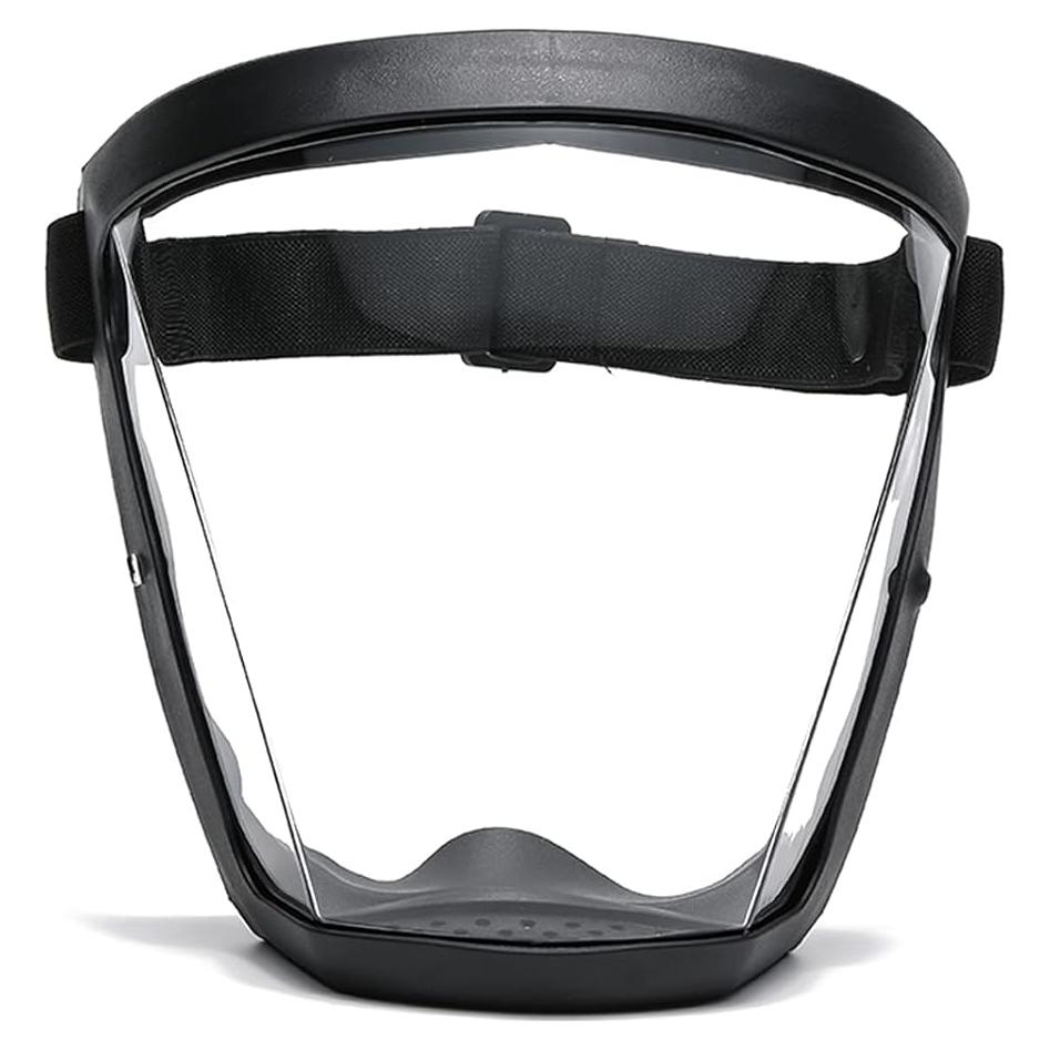 Escudo Facial Antivaho Banxian, Máscara Plástica Negra 17cm