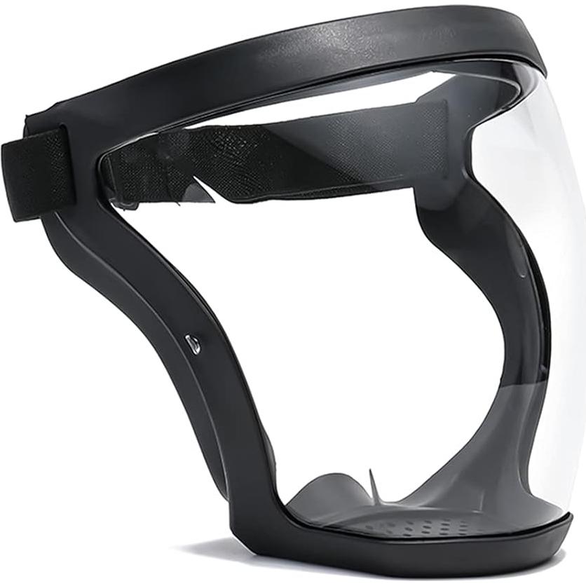 Escudo Facial Antivaho Banxian, Máscara Plástica Negra 17cm