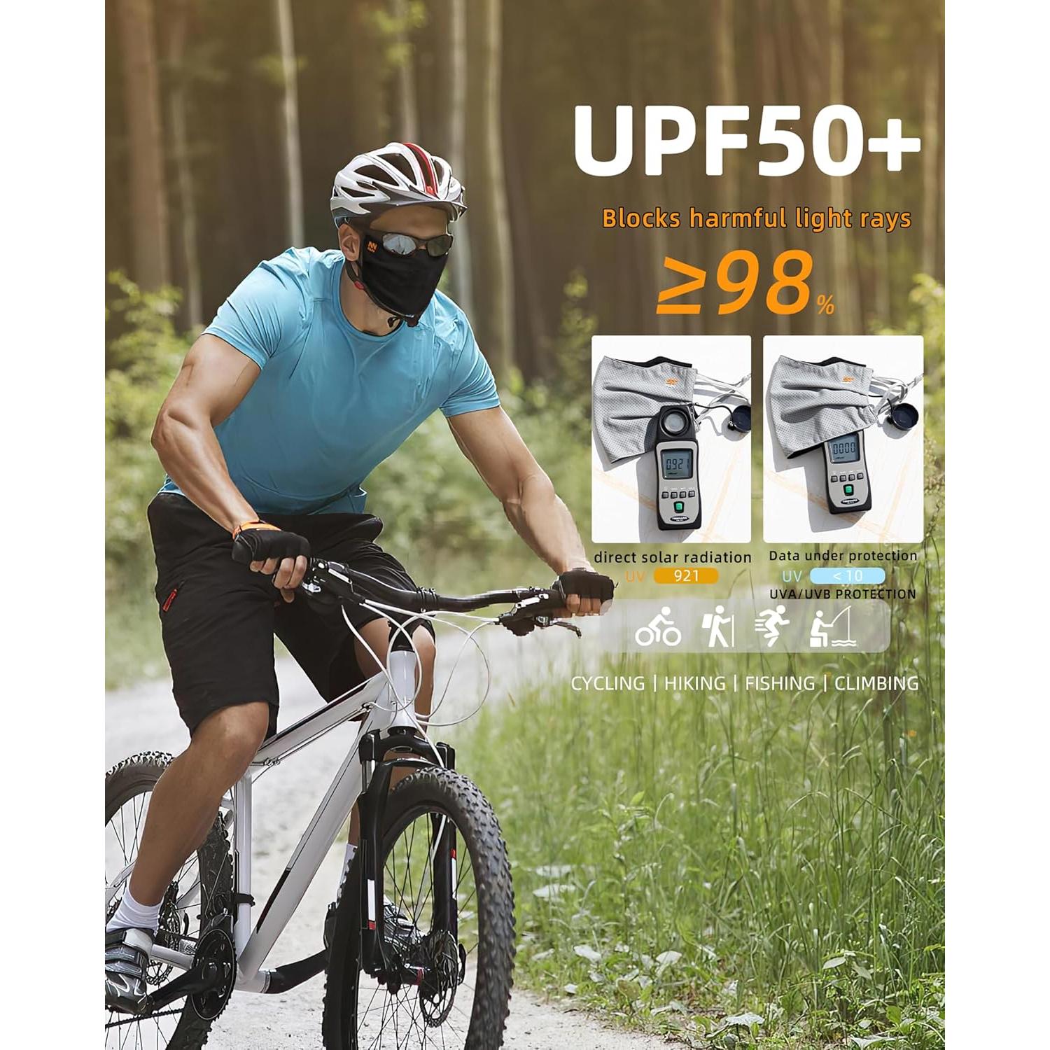 Máscara Facial UV KZ012 Unisex Lavable Transpirable 50+