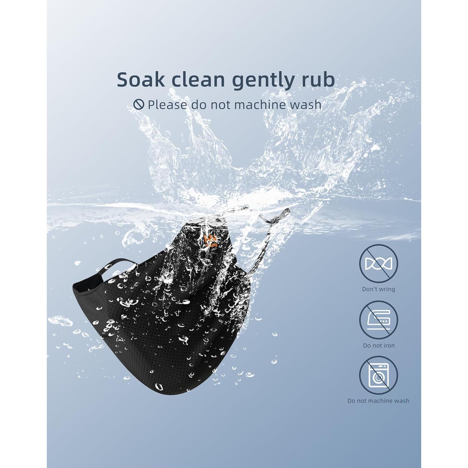 Máscara Facial UV KZ012 Unisex Lavable Transpirable 50+