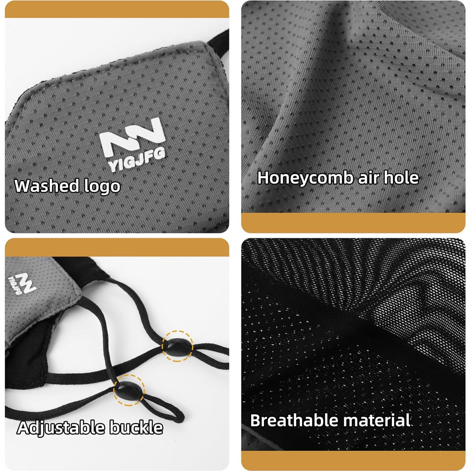 Máscara Facial UV KZ012 Unisex Lavable Transpirable 50+