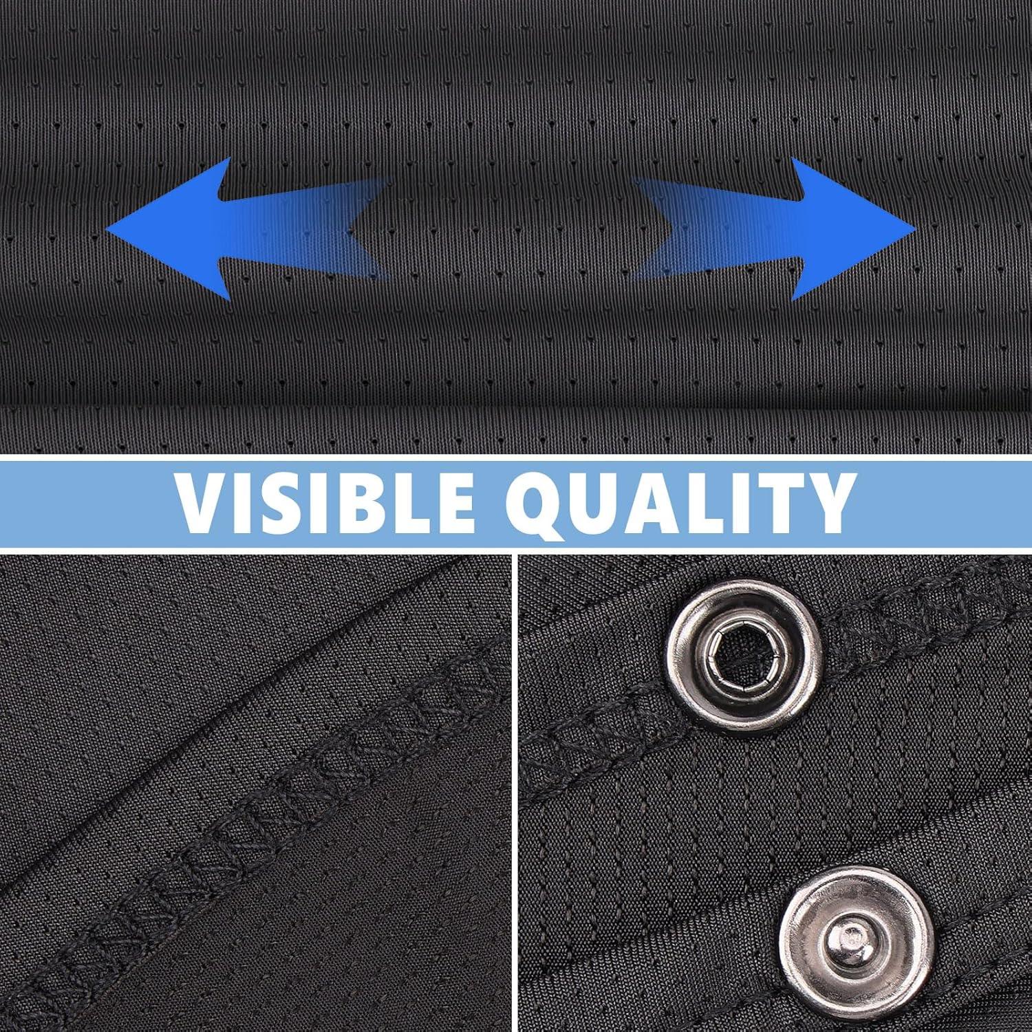 Drape de Cuello Ajustable UV 80+ Negro - Protección Solar Multifuncional