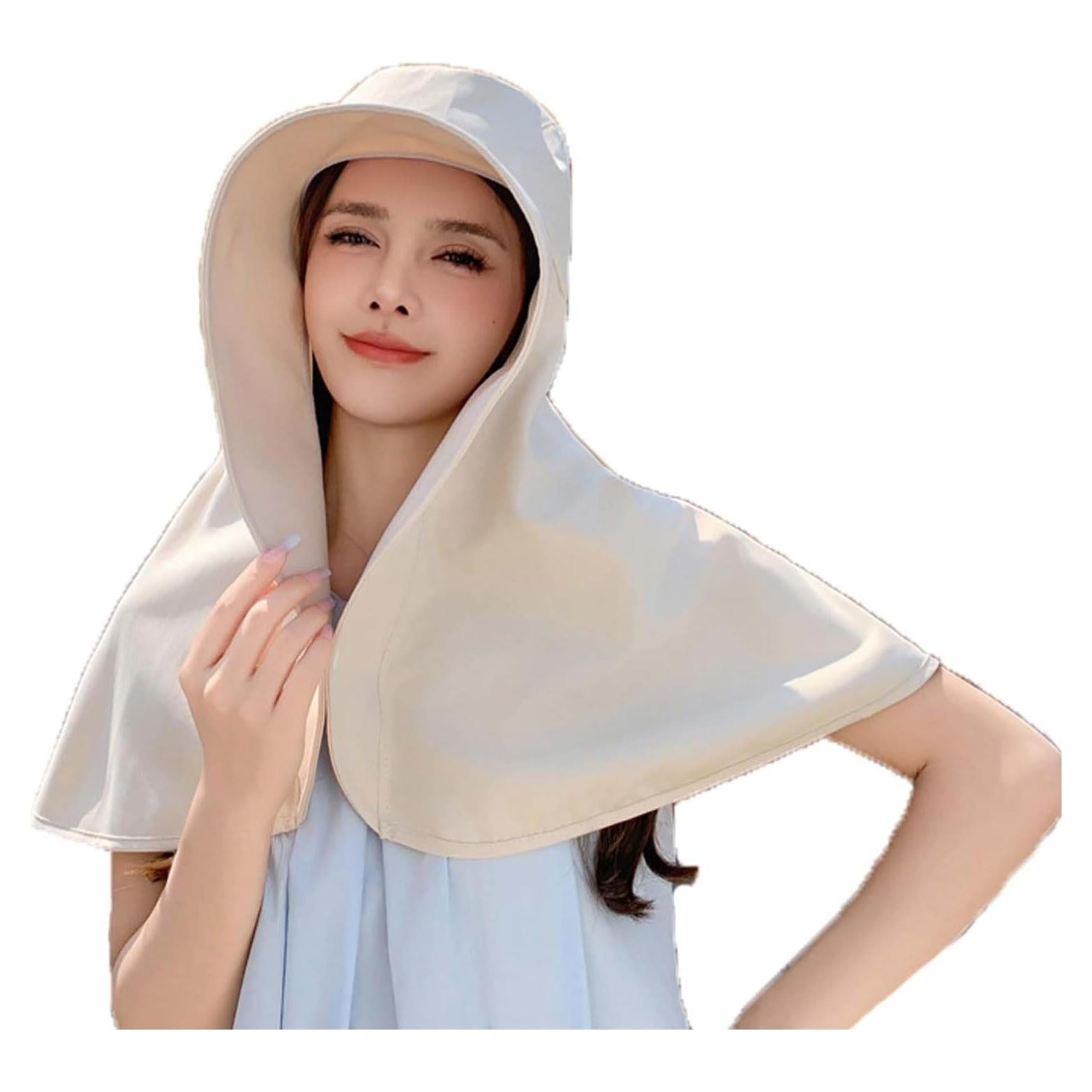 Sombrero de sol para mujer con ala ancha y protección UV