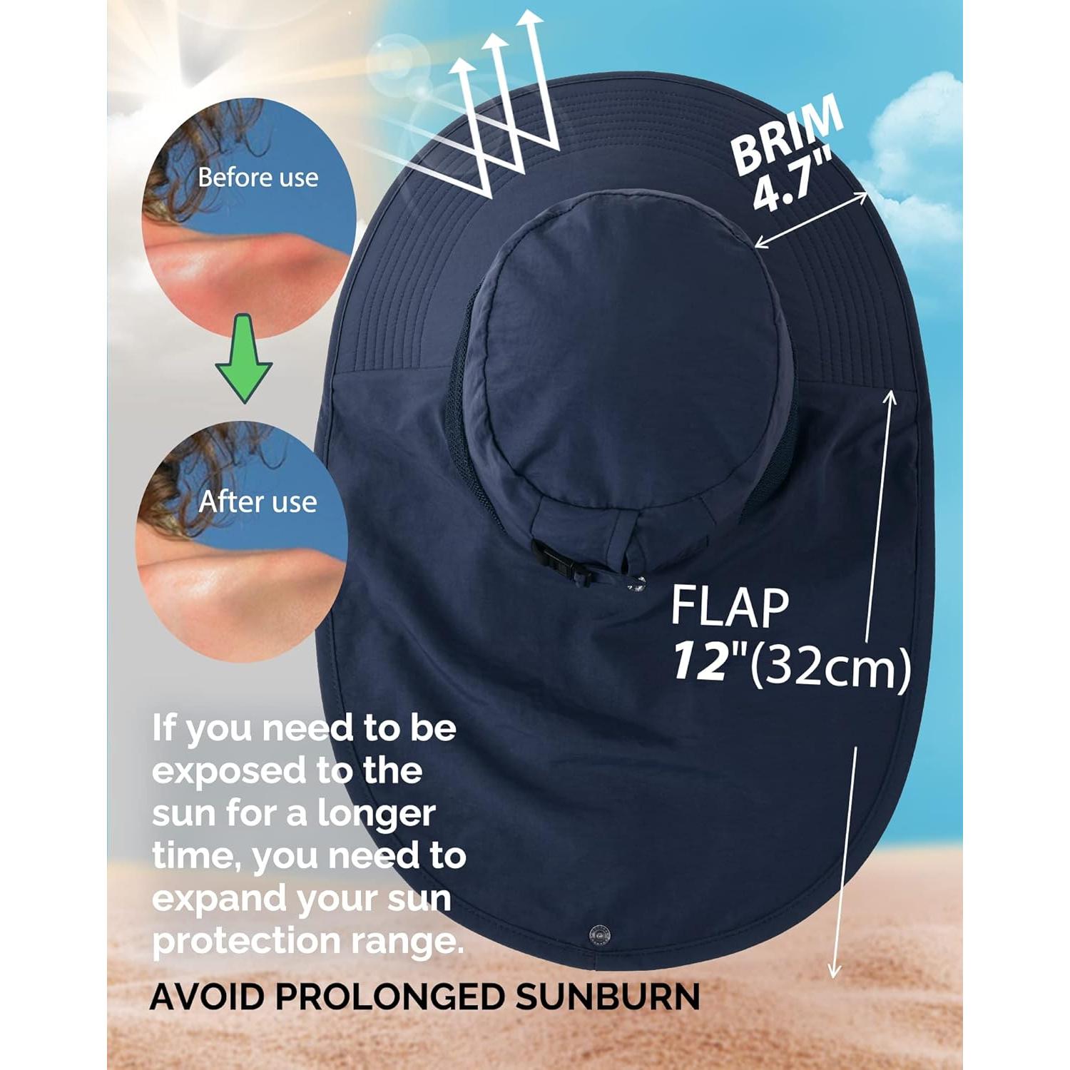 Sombrero de Sol Camptrace UPF 50+ para Senderismo y Pesca