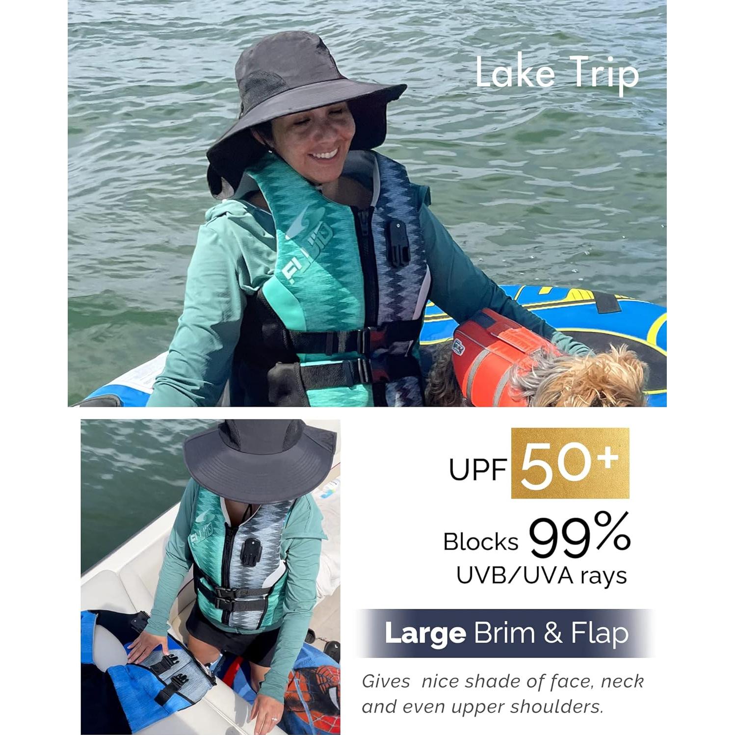 Sombrero de Sol Camptrace UPF 50+ para Senderismo y Pesca