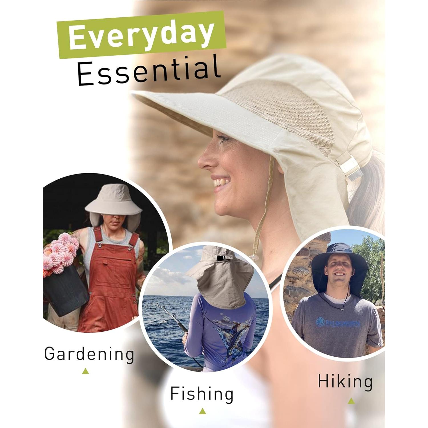 Sombrero de Sol Camptrace UPF 50+ para Senderismo y Pesca