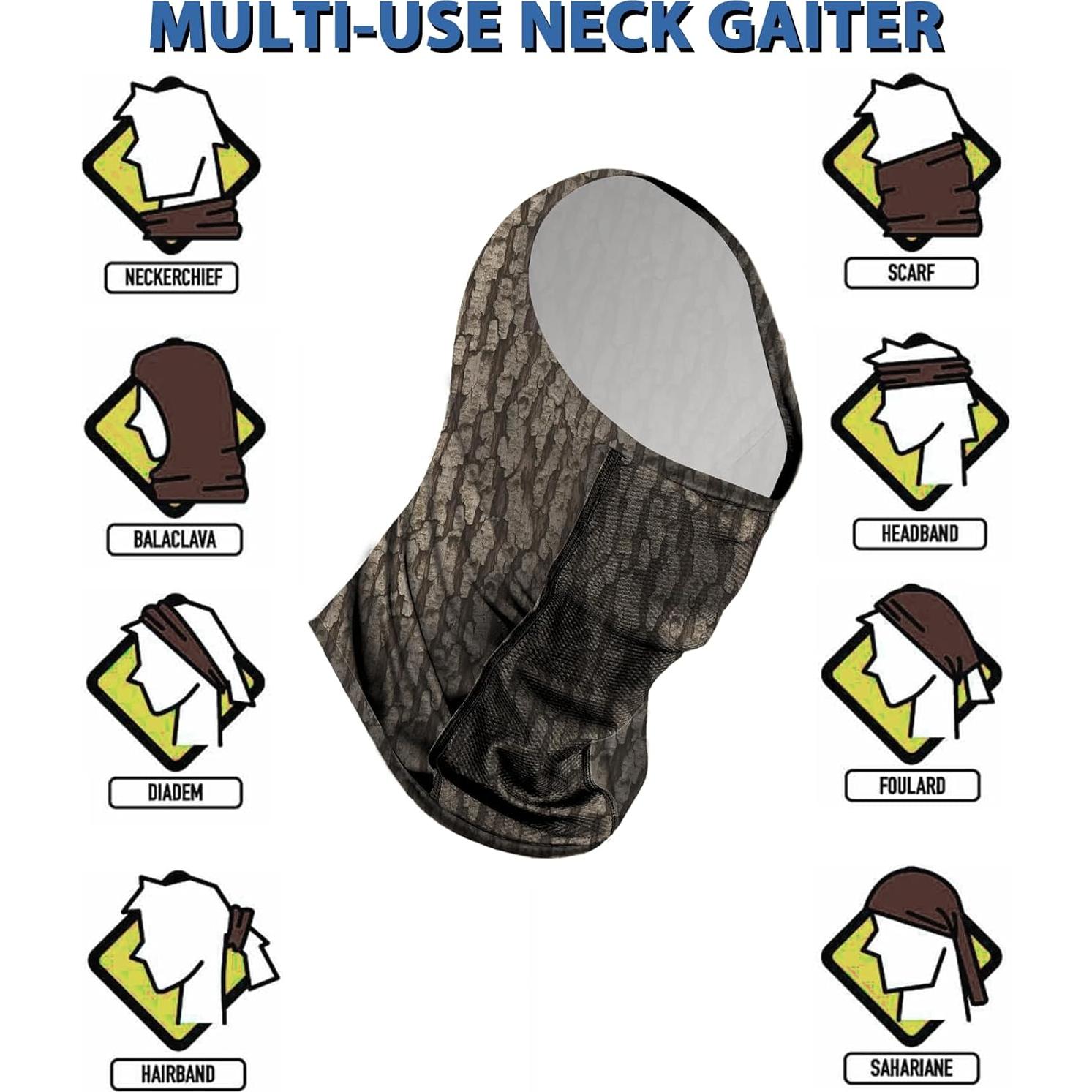 Gaiter de Cuello Transpirable UPF 50+ para Hombres - Protección Solar