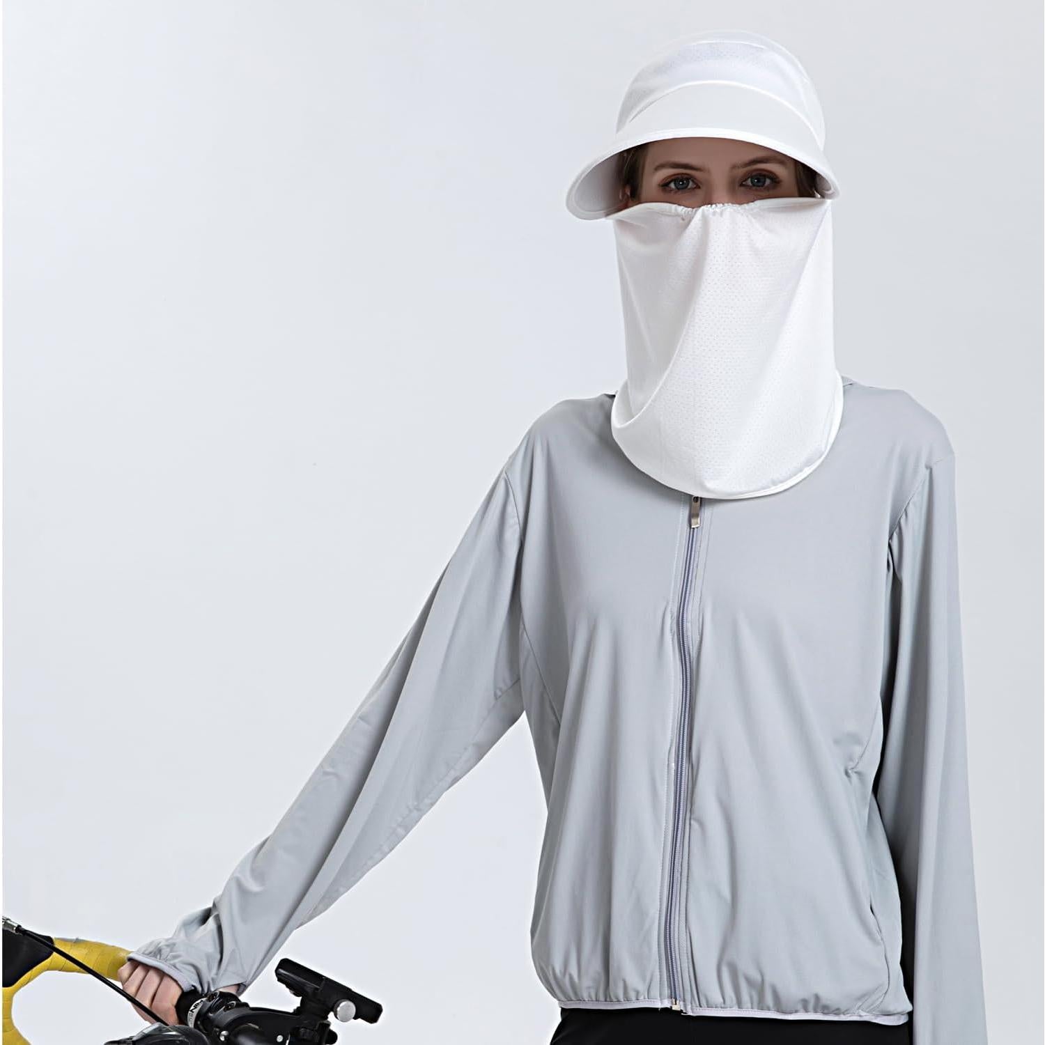 Sombrero de Sol con Máscara Facial HUAMULAN - Protección UV