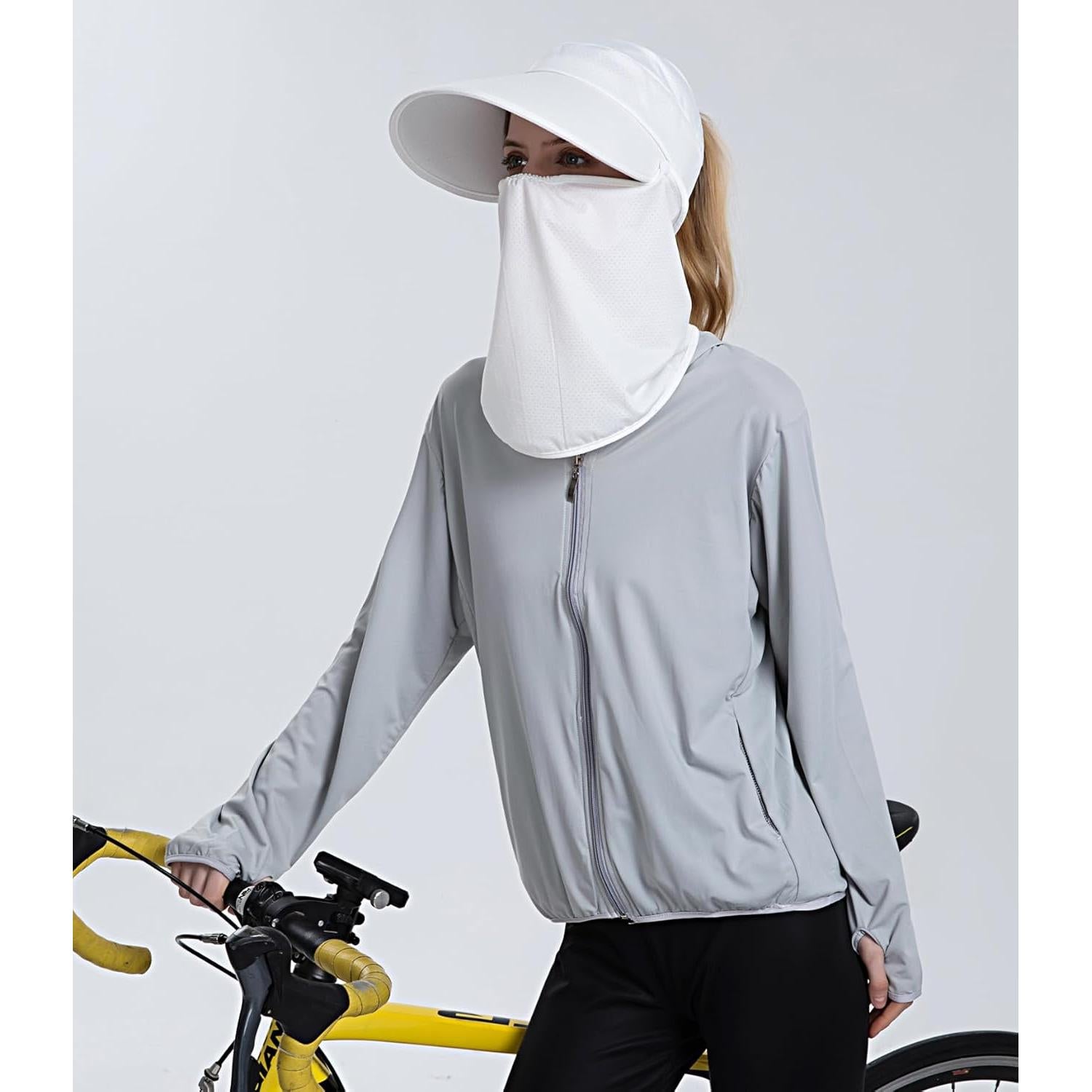 Sombrero de Sol con Máscara Facial HUAMULAN - Protección UV