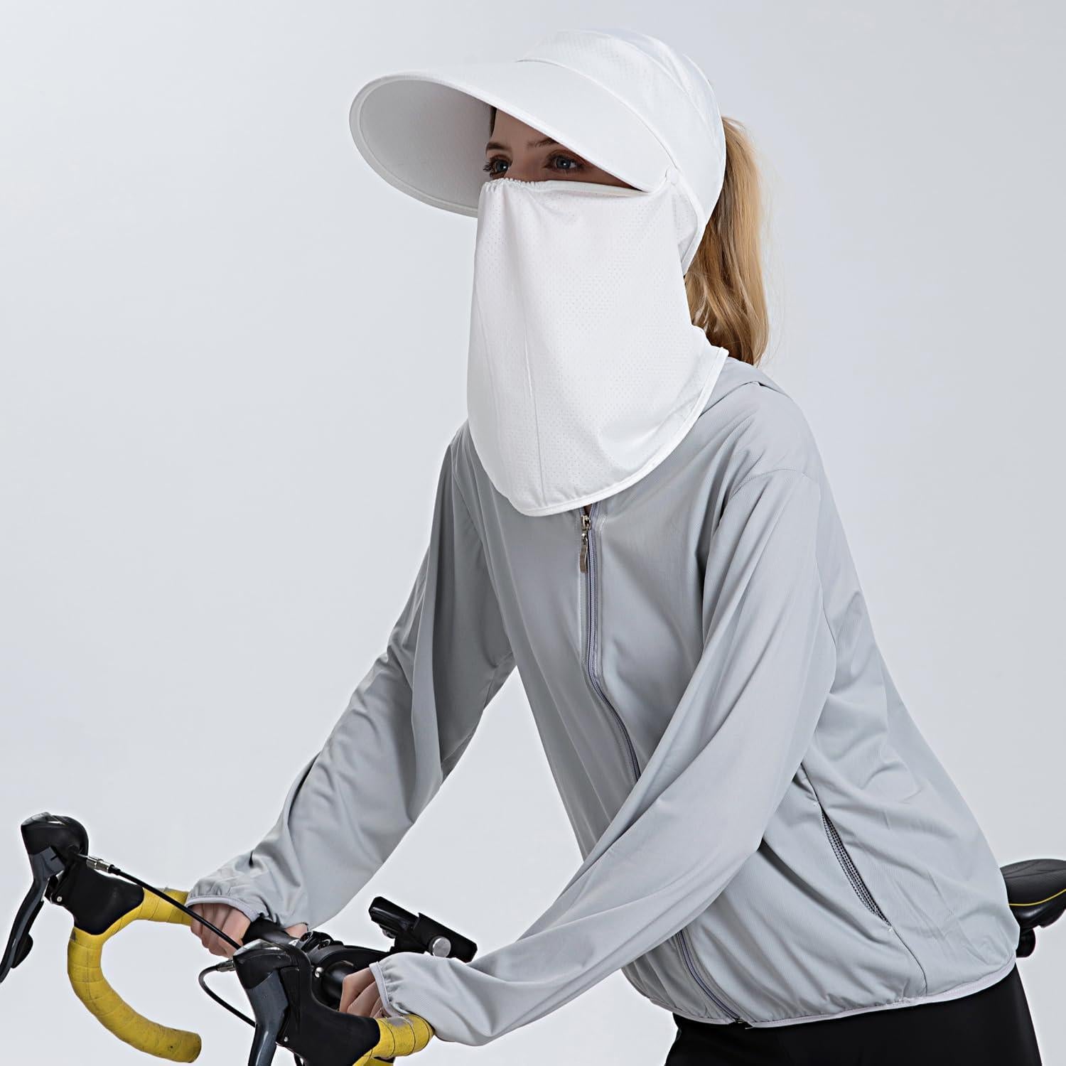 Sombrero de Sol con Máscara Facial HUAMULAN - Protección UV