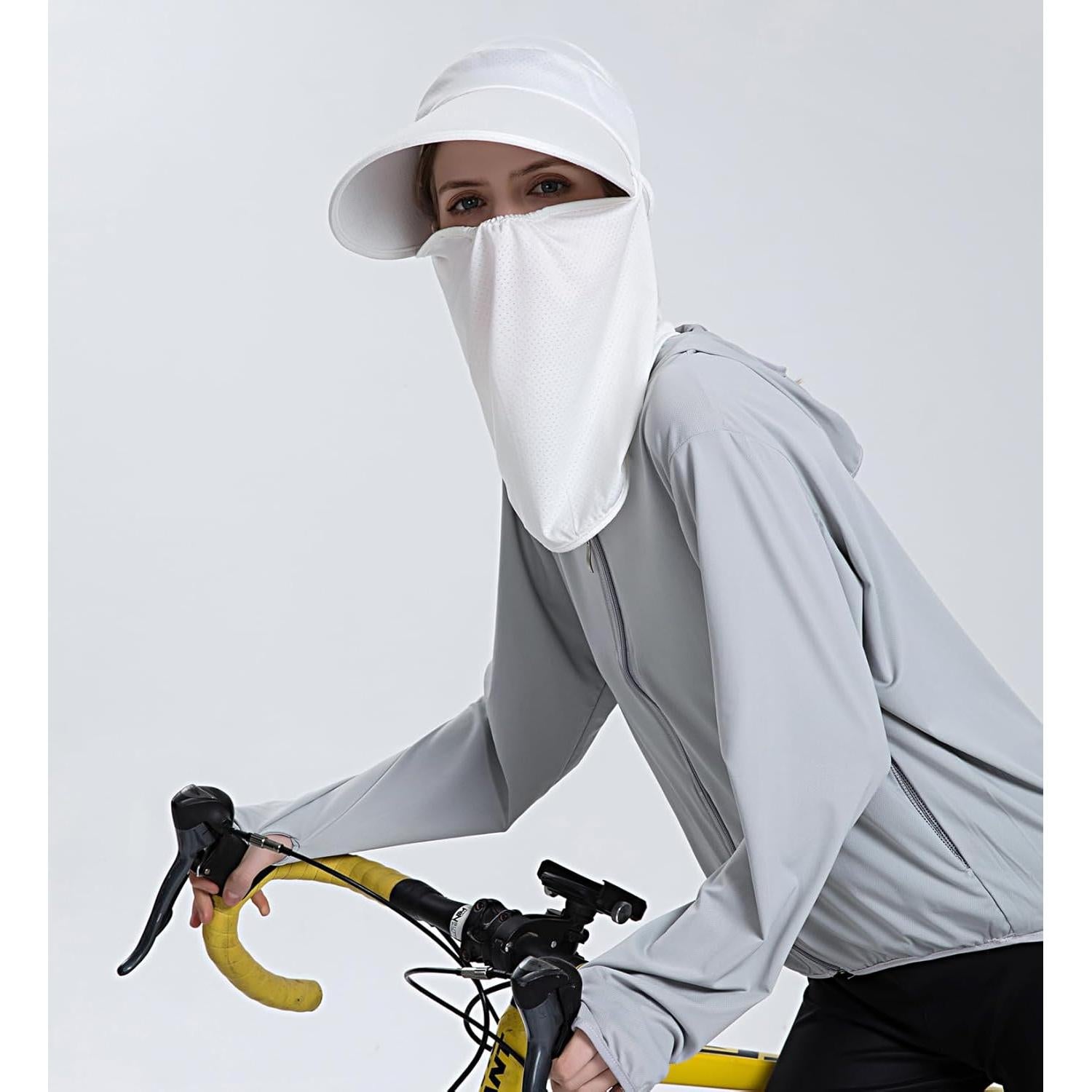 Sombrero de Sol con Máscara Facial HUAMULAN - Protección UV