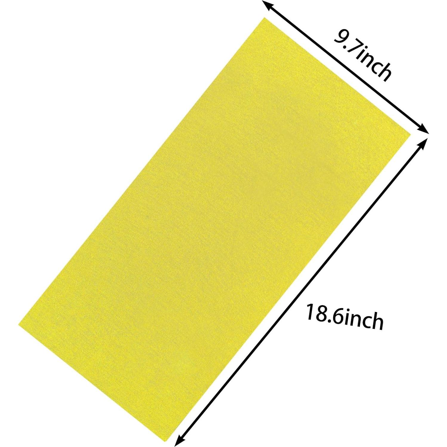 Máscaras Gaiter para Cuello CTSC 10 Piezas Amarillo