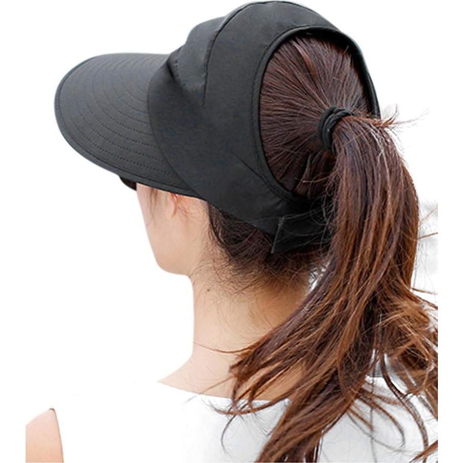 Sombrero de Sol HINDAWI para Mujeres Plegable UV Negro