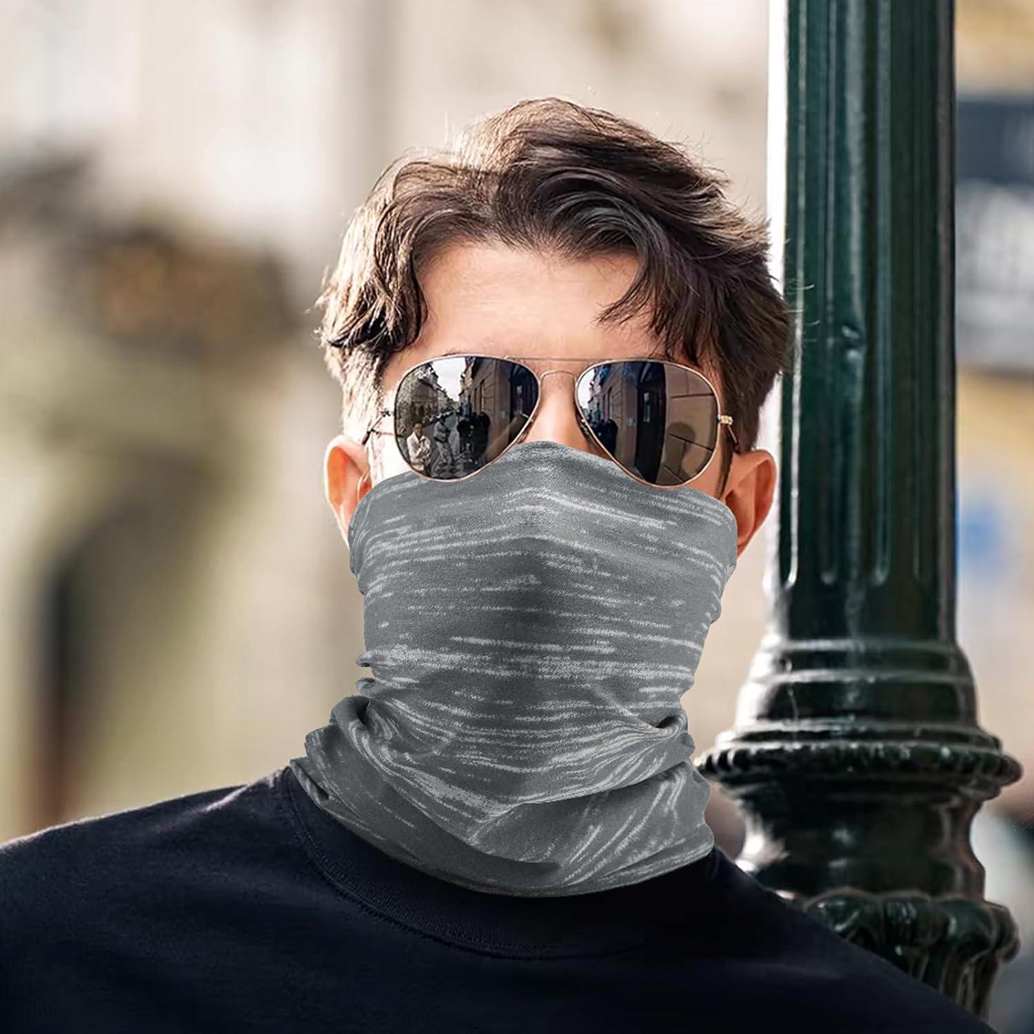 Cubierta de cara tipo bufanda Gris - Protección solar y viento