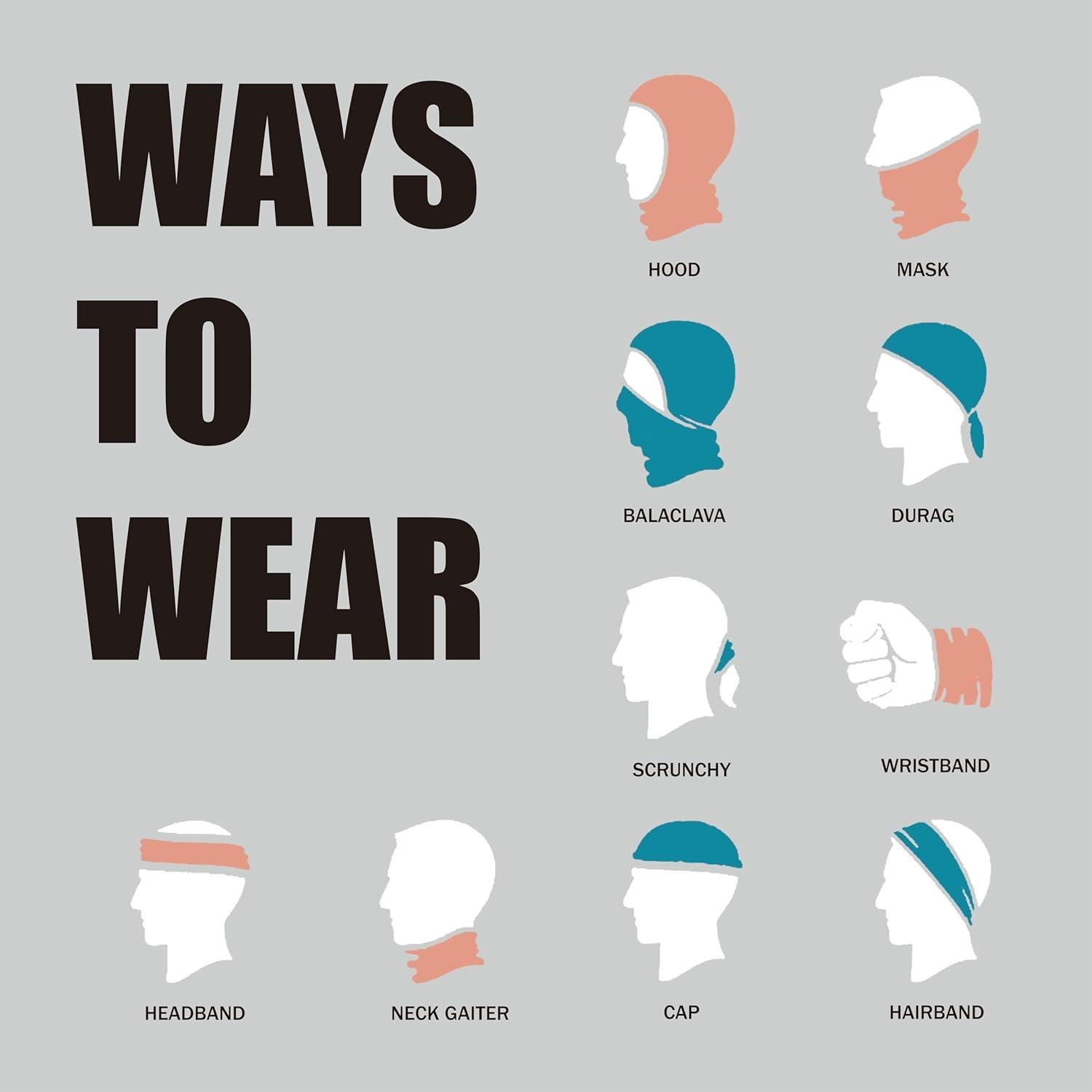 Cubierta de cara tipo bufanda Gris - Protección solar y viento