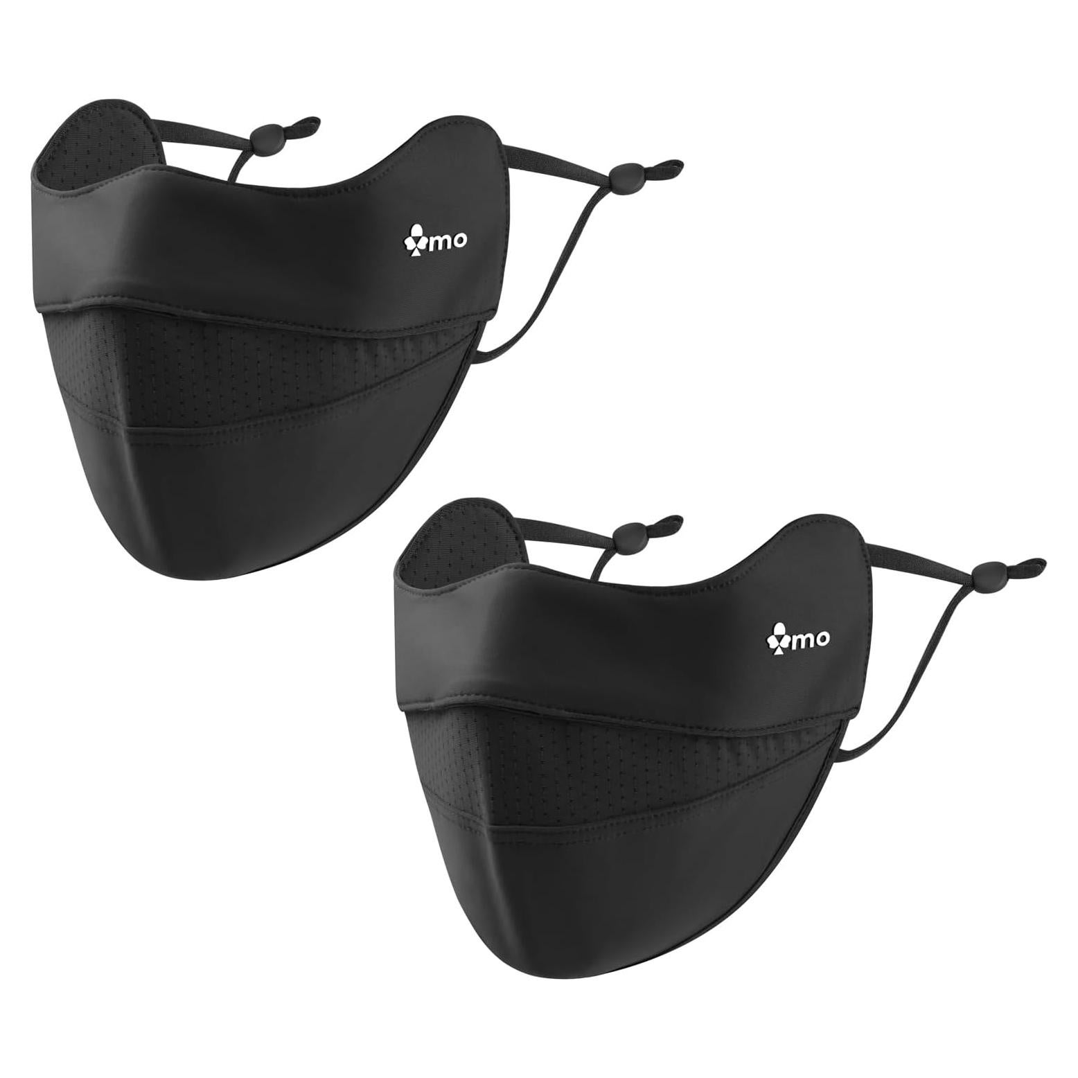 Mascarilla Solar UPF50+ Unisex Negra para Correr y Ciclismo