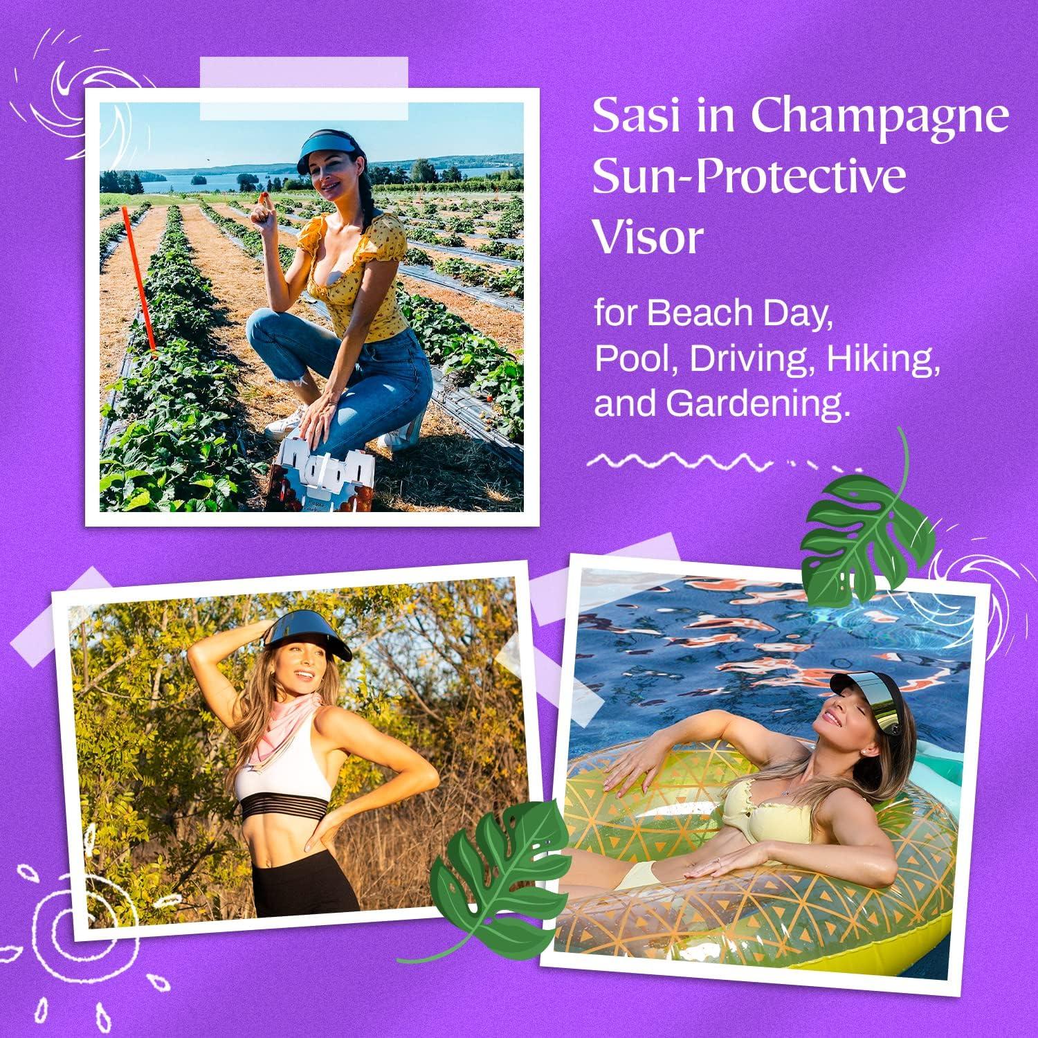 Mini Visera Solar Sasi UV Ajustable Unisex - Resistente al Calor