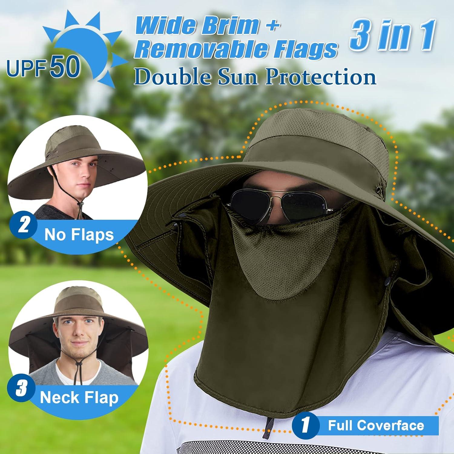 Sombrero de Pesca UPF 50+ Joyblossom con Solapas Removibles