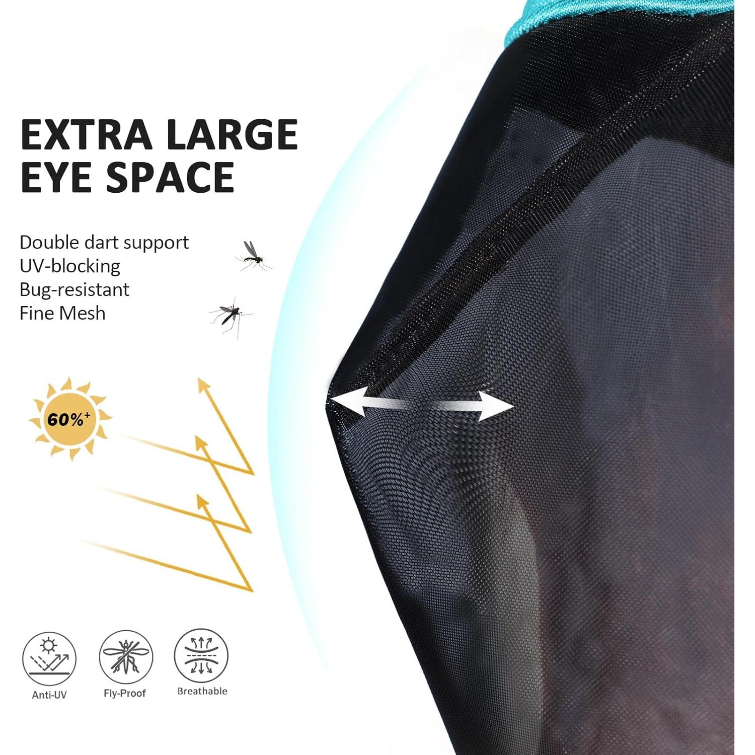 Máscara de Moscas Completa Harrison Howard Teal M UV