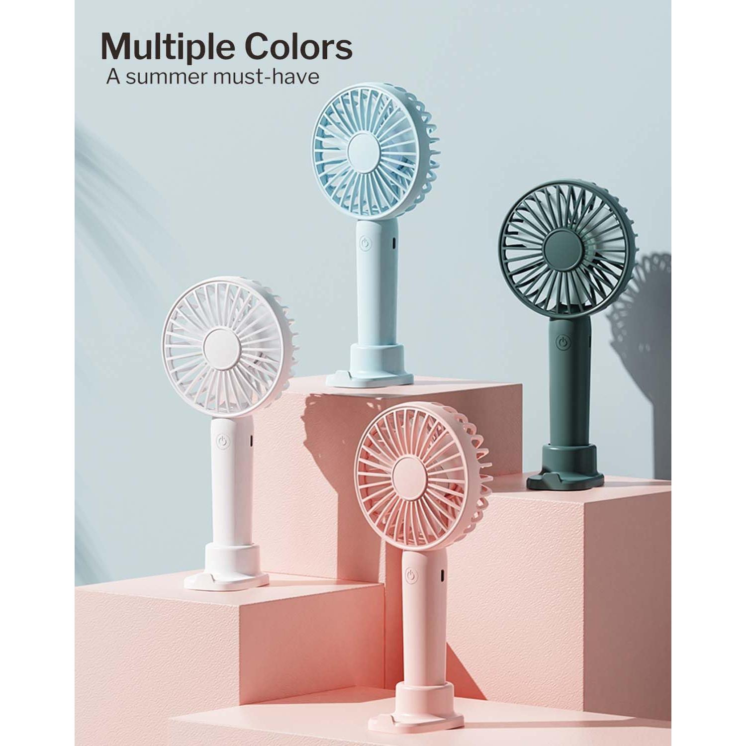 Ventilador Portátil Mini Linlinwill X018 Rosa Recargable USB