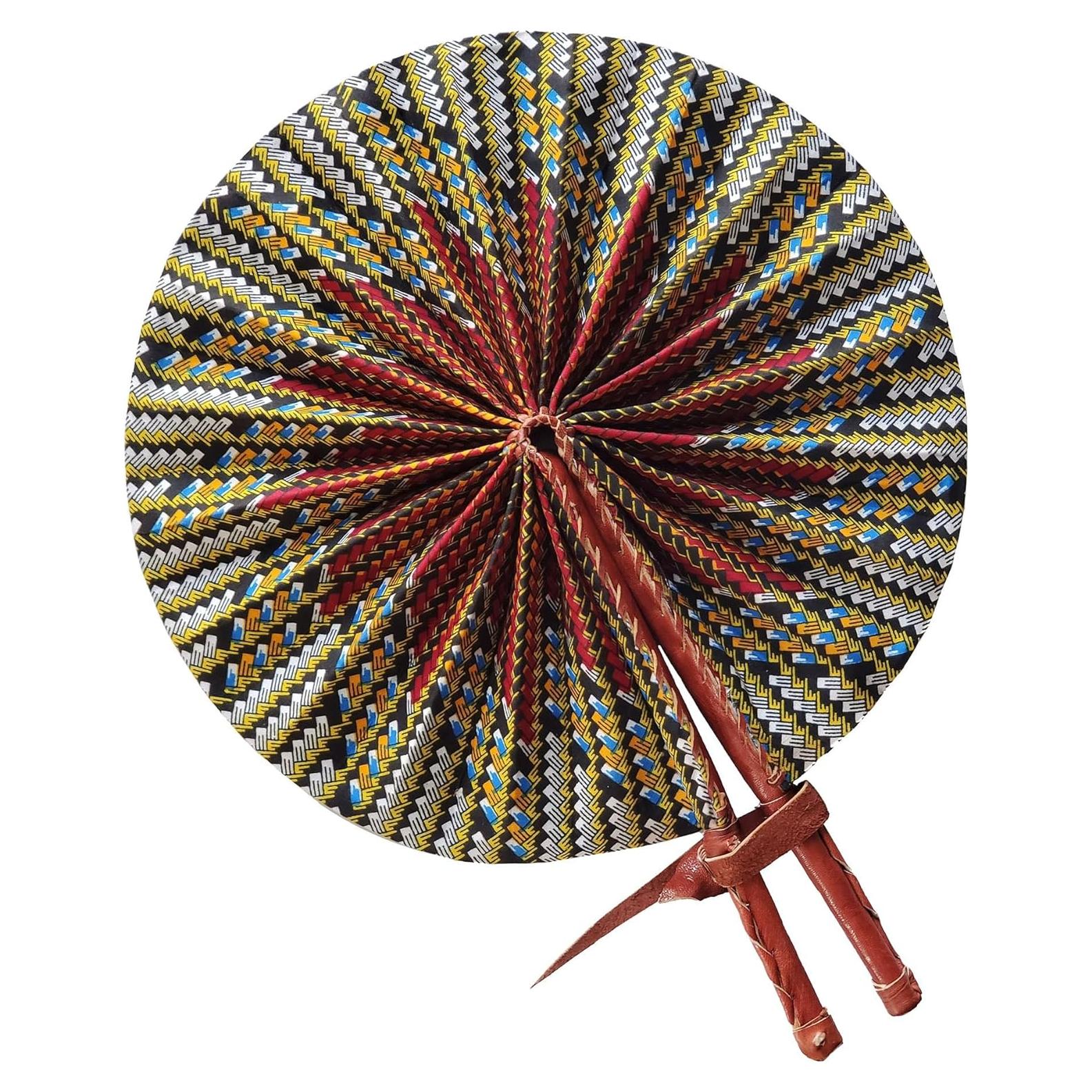 Abanico Plegable Dupsie's Kente Africana 27.94 cm