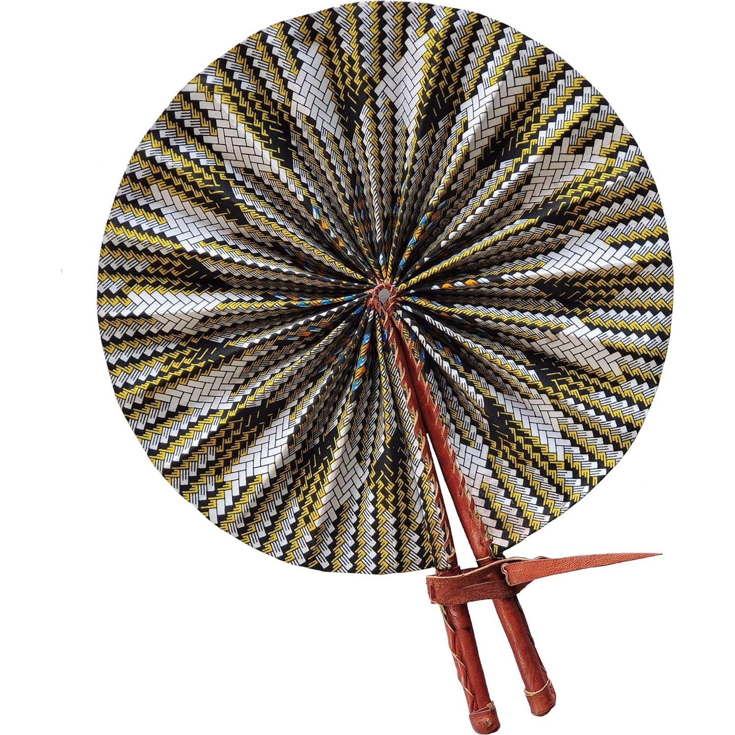 Abanico Plegable Dupsie's Kente Africana 27.94 cm