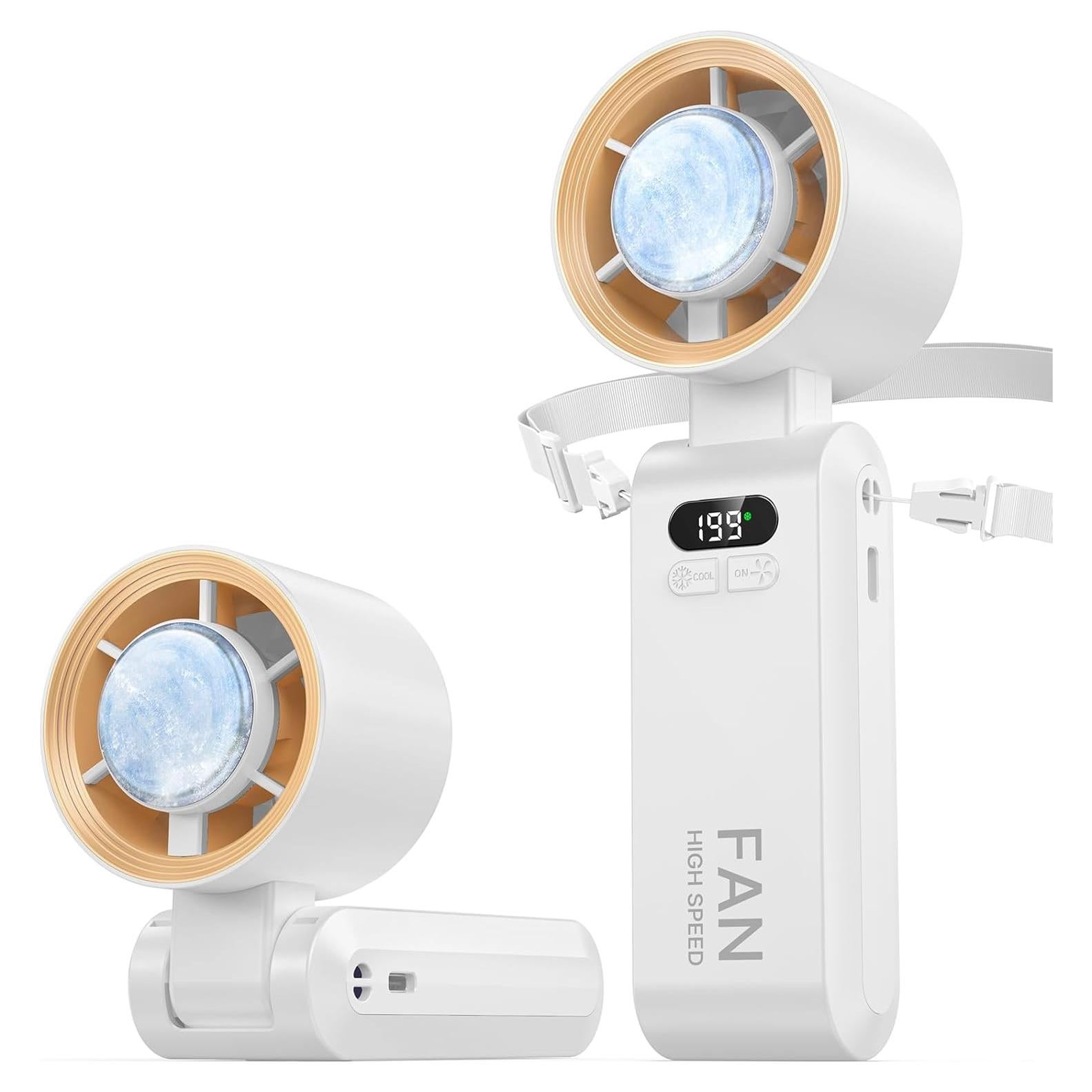 Ventilador Portátil Kimguard Mini de Viaje 5500mAh Blanco