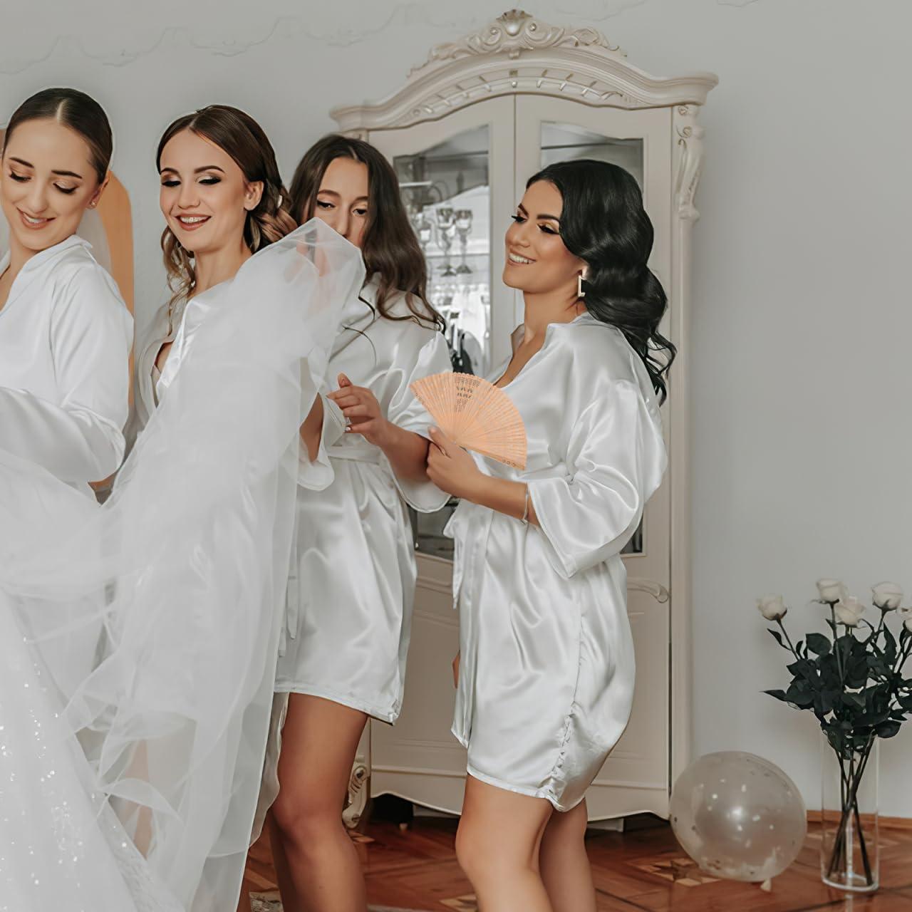 Abanico Plegable de Bambú BESPORTBLE Vintage 31cm Marrón