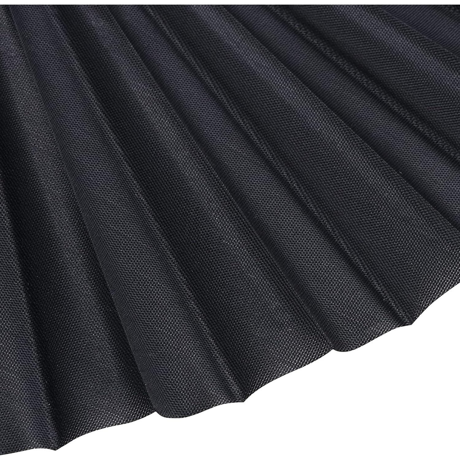 Abanicos Plegables Negros Yolyoo - 4 Piezas de Tela