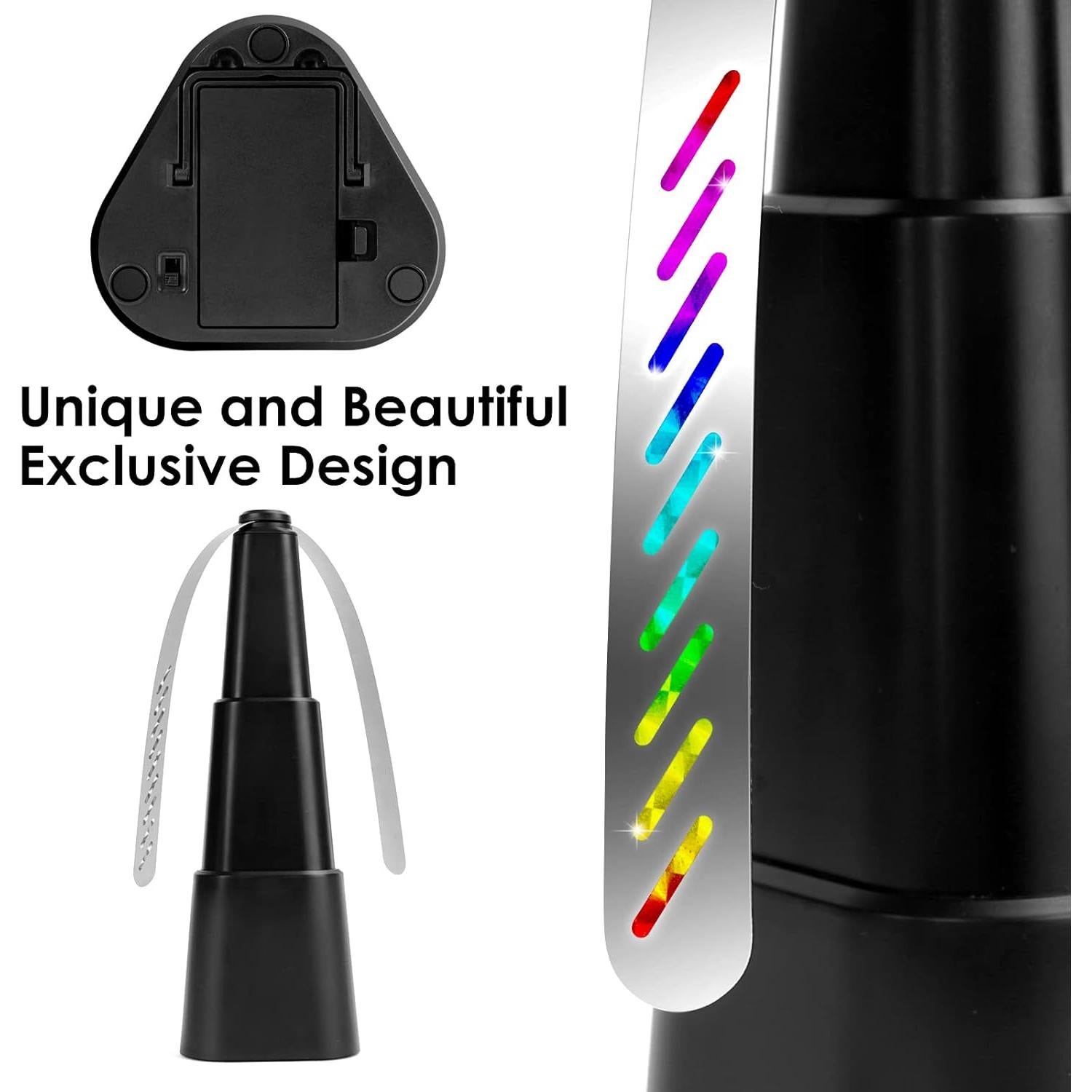 Ventiladores de Moscas Portátiles KTDRJN, Paquete de 4, Negro